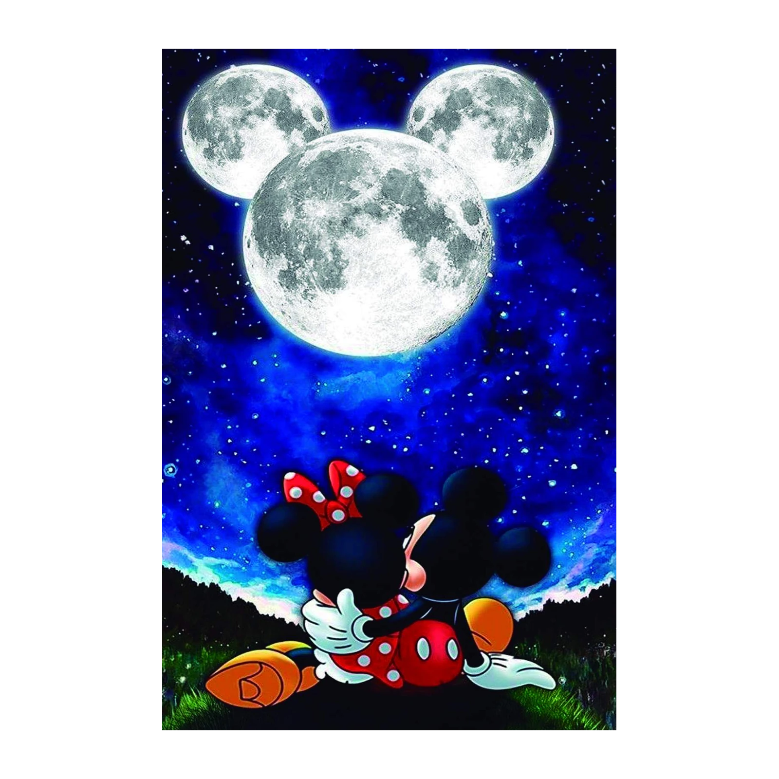 Mickey & Minnie Moonlit Kiss Wall Art