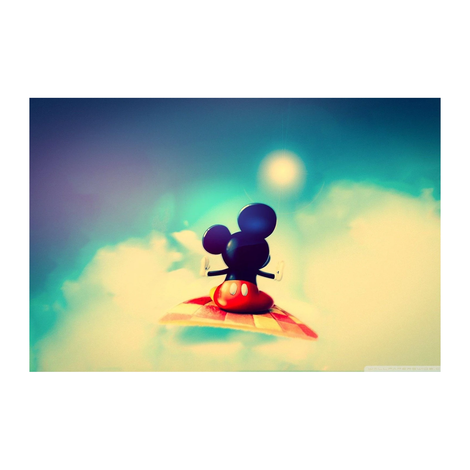 Whimsical Mickey on Magic Carpet Wall Art