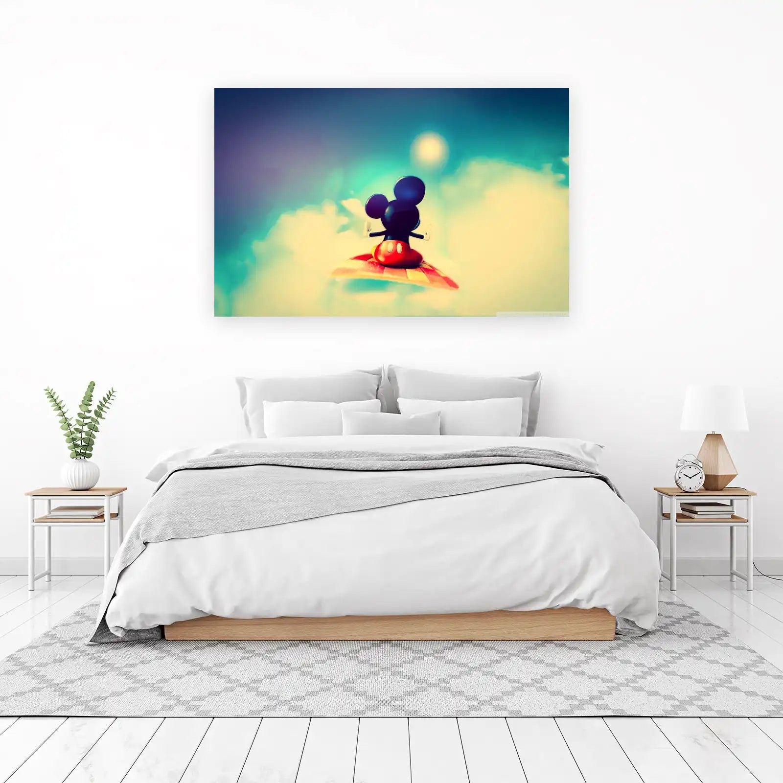 Whimsical Mickey on Magic Carpet Wall Art