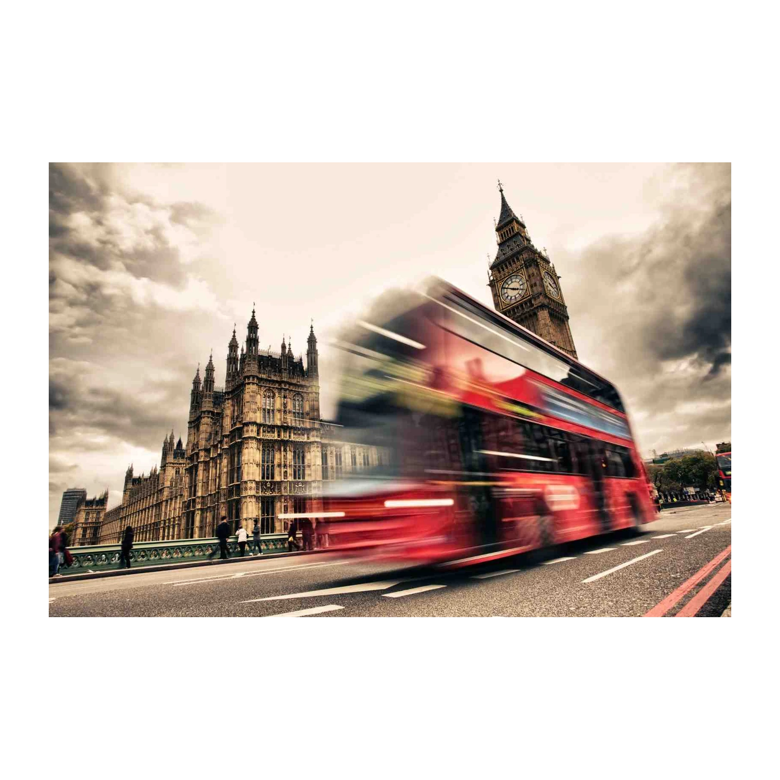 Iconic London Bus & Big Ben Wall Art