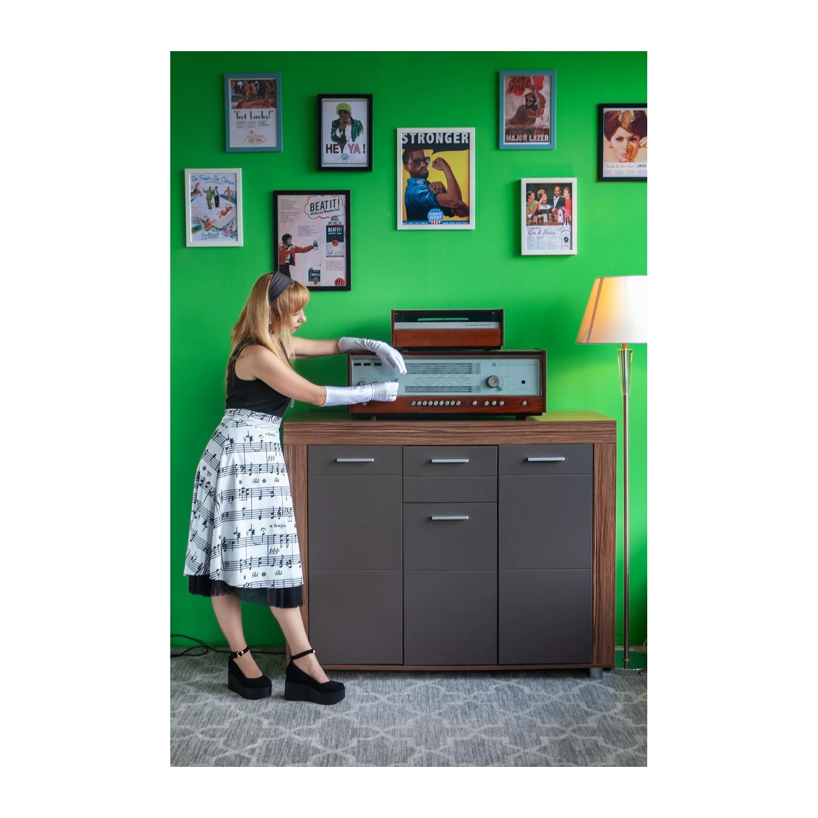 Retro Vibes Music Pop Art Wall Art