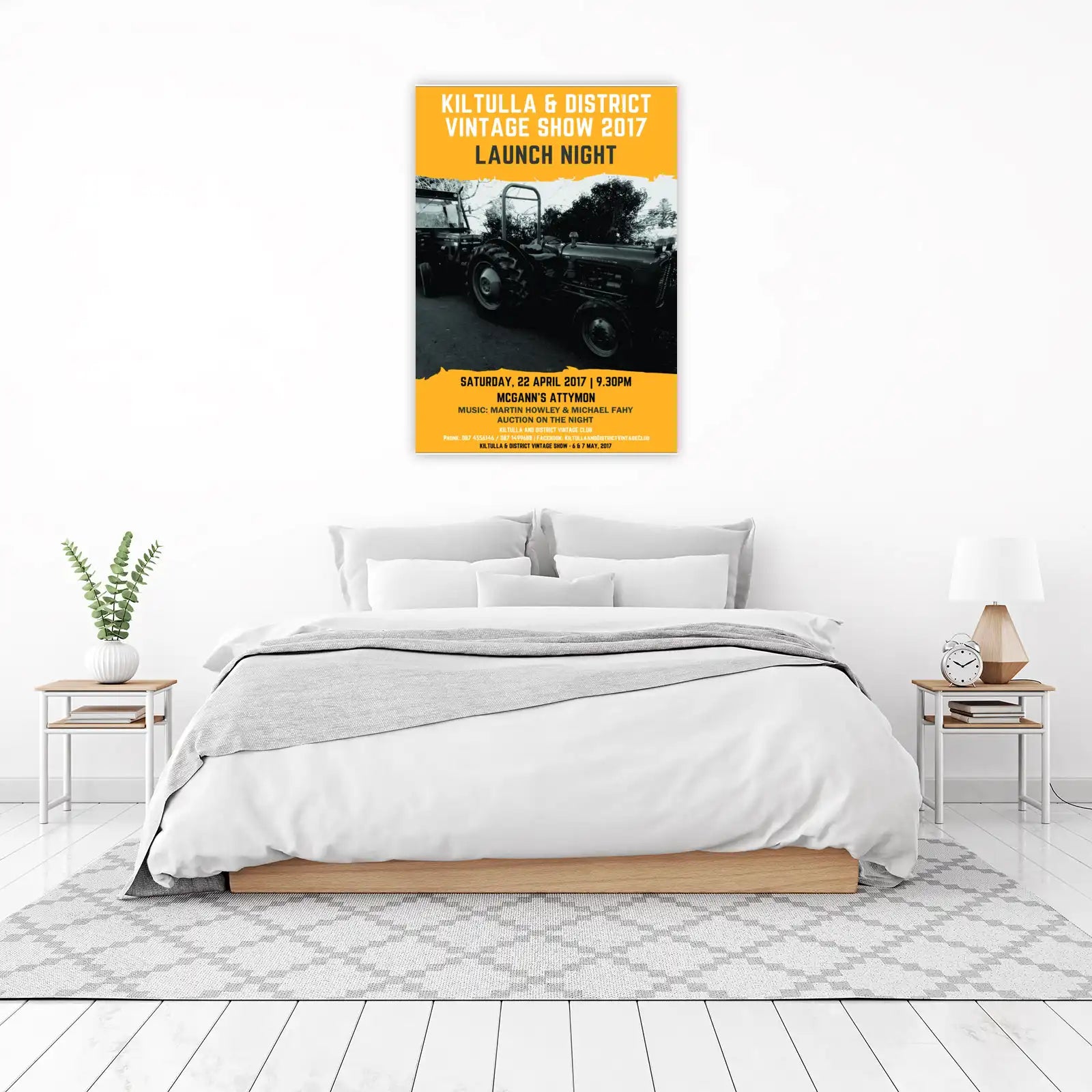 Vintage Tractor Barn Art Wall Art