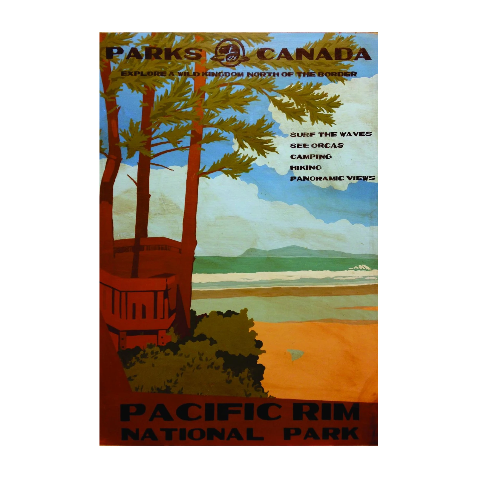 Pacific Rim National Park Retro Canada Wall Art