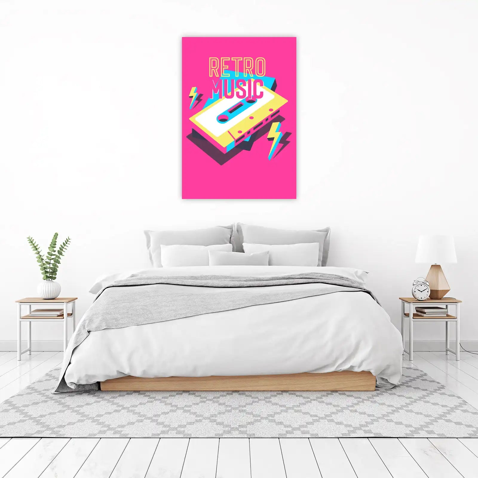 Retro Music Cassette Pop Art Wall Art