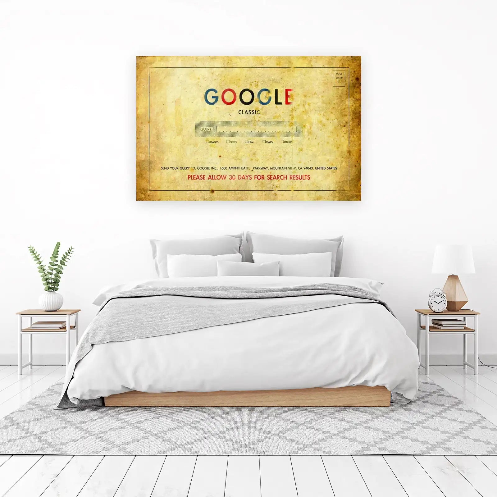 Vintage Google Classic Search Retro Wall Art