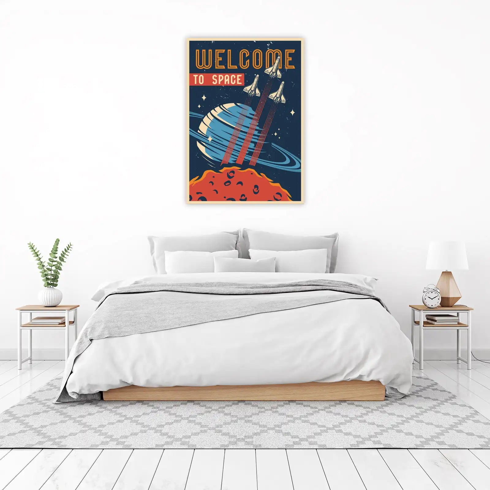 Retro Space Travel Wall Art