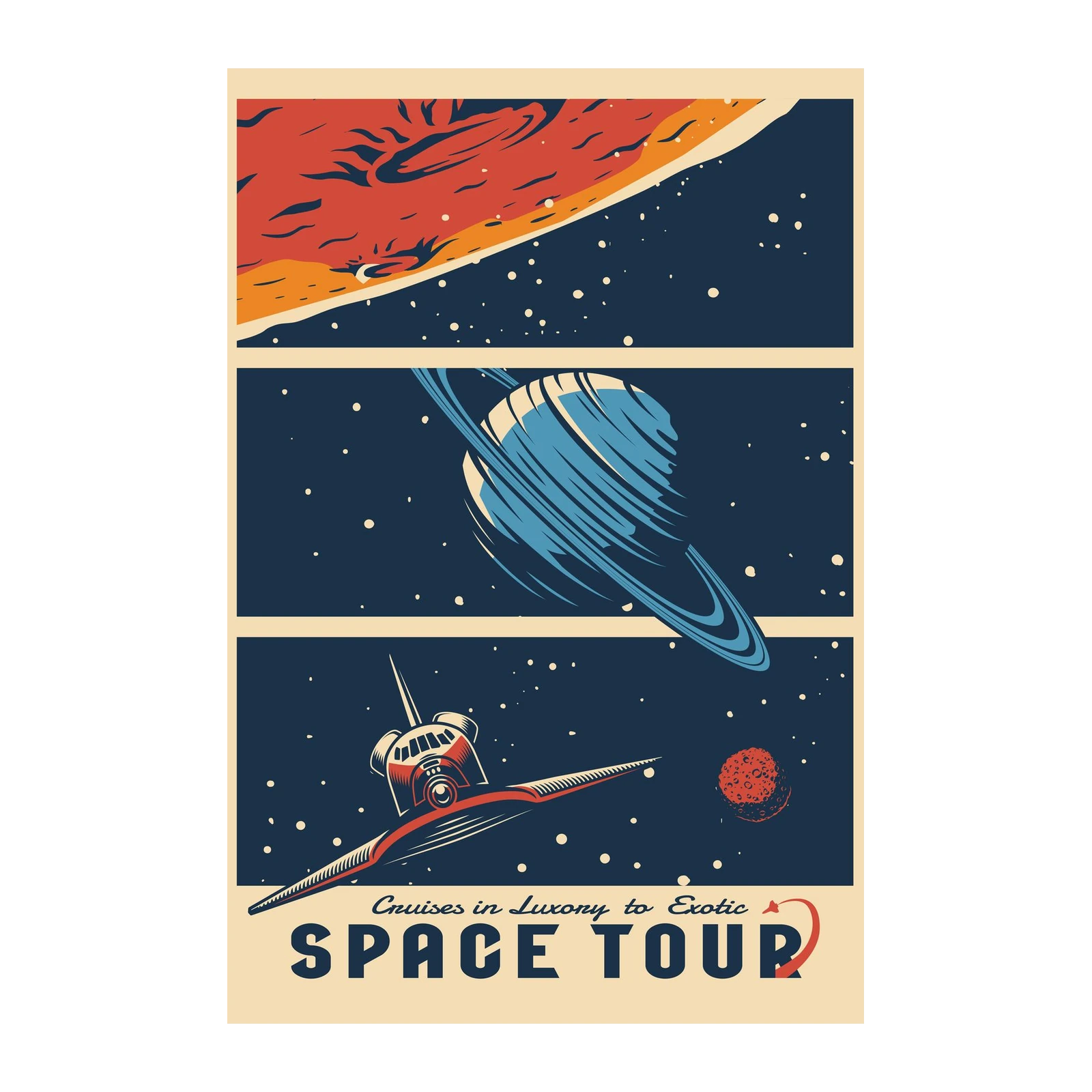 Retro Space Tour Wall Art