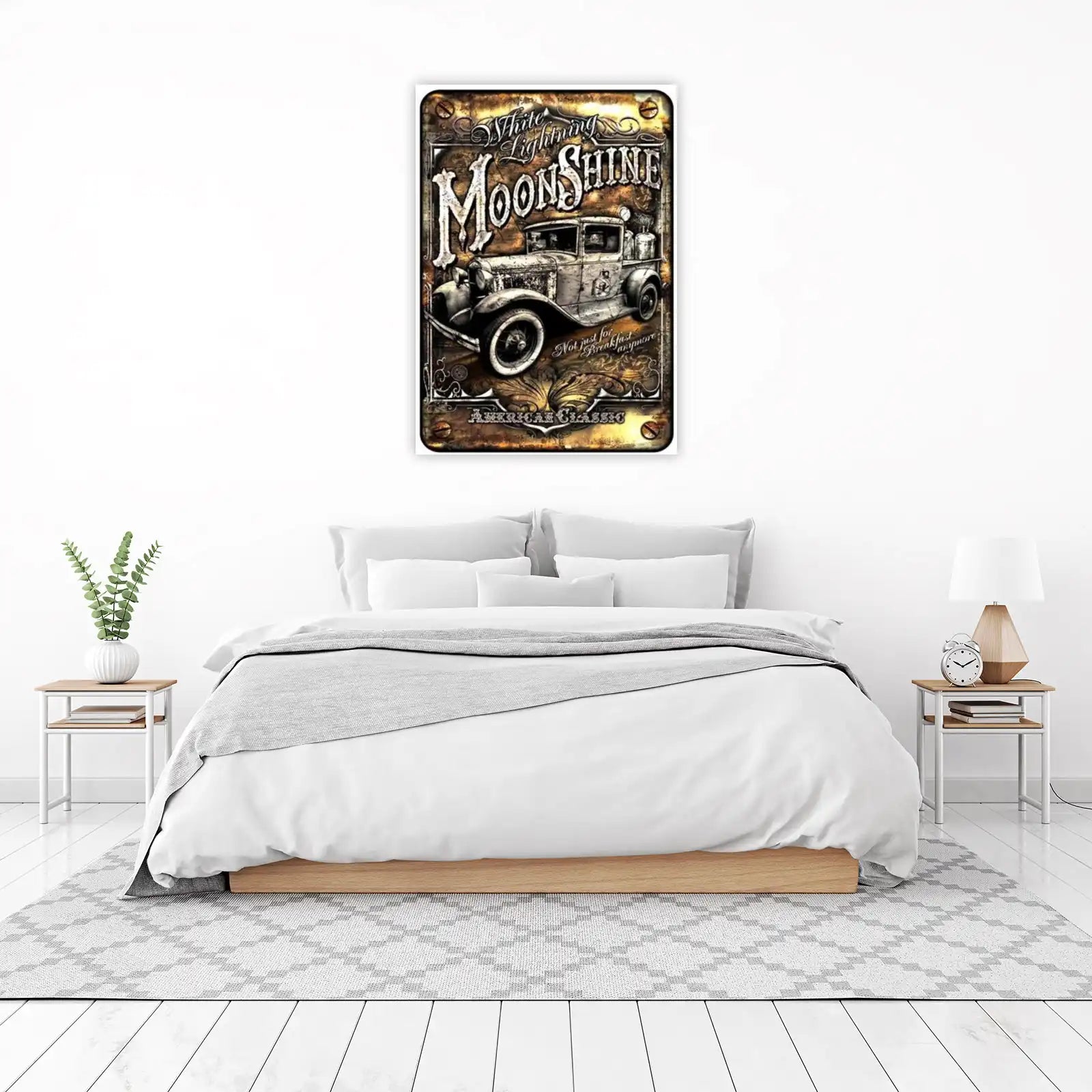 Vintage Moonshine Truck Wall Art Wall Art