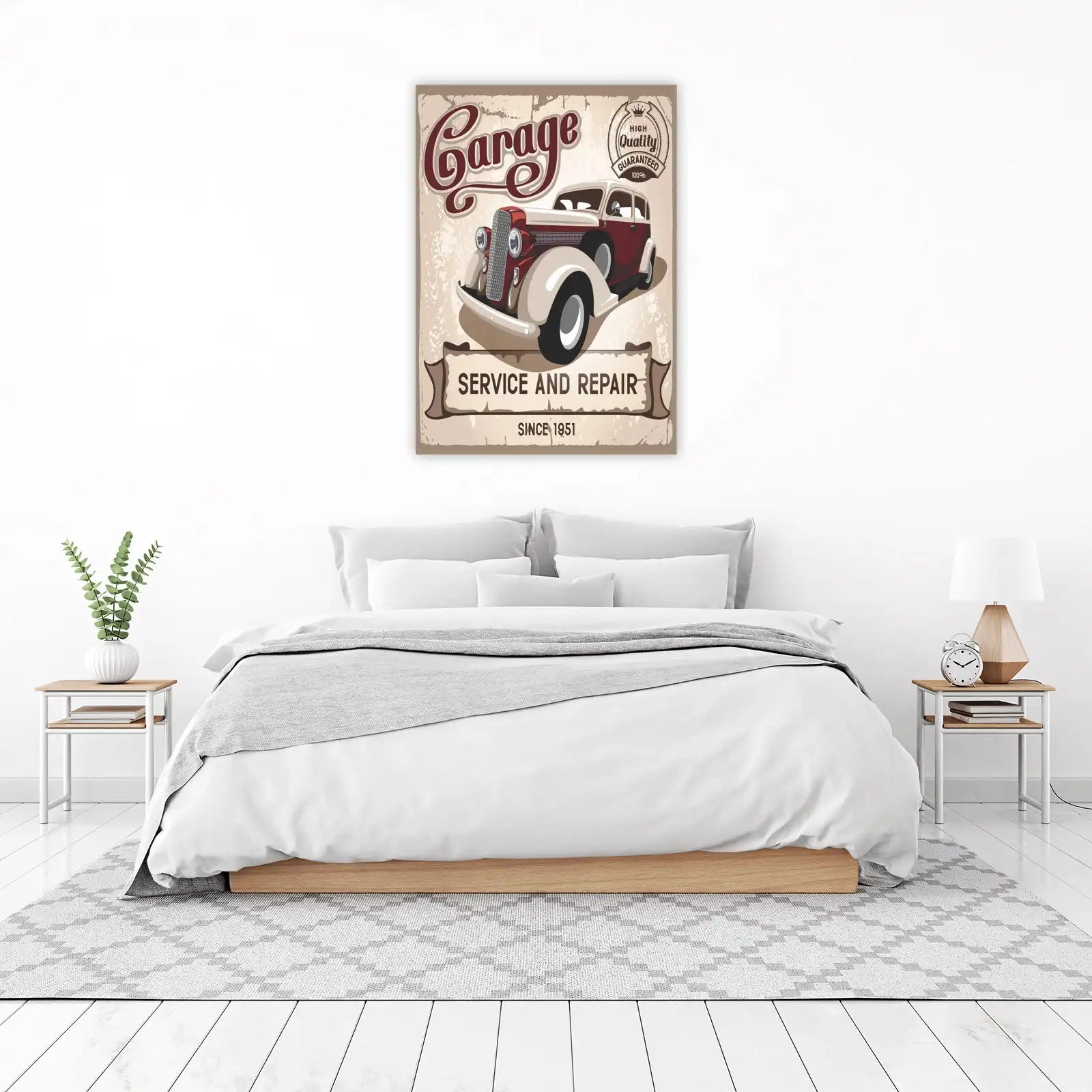 Vintage Garage Service & Repair Wall Art