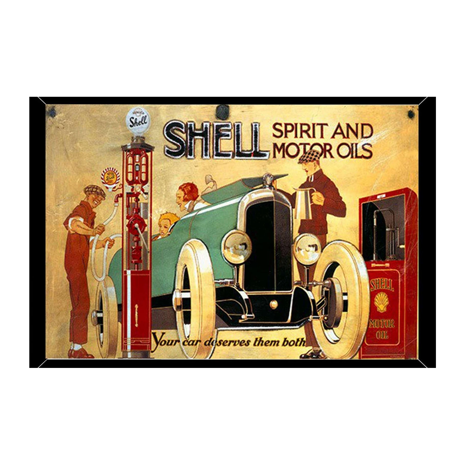 Vintage Shell Gas & Motor Oils Wall Art