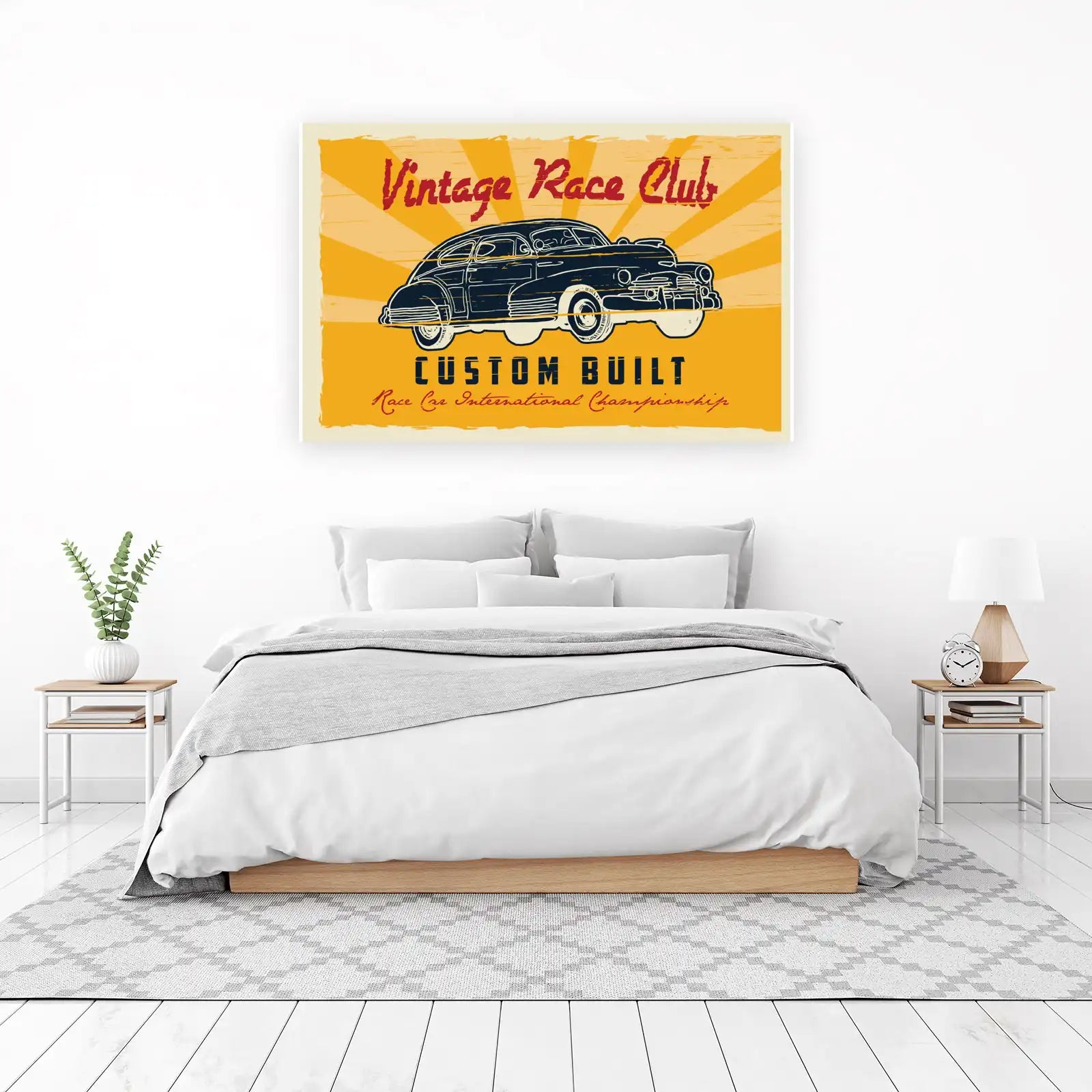Vintage Custom Built Race Car Wall Art