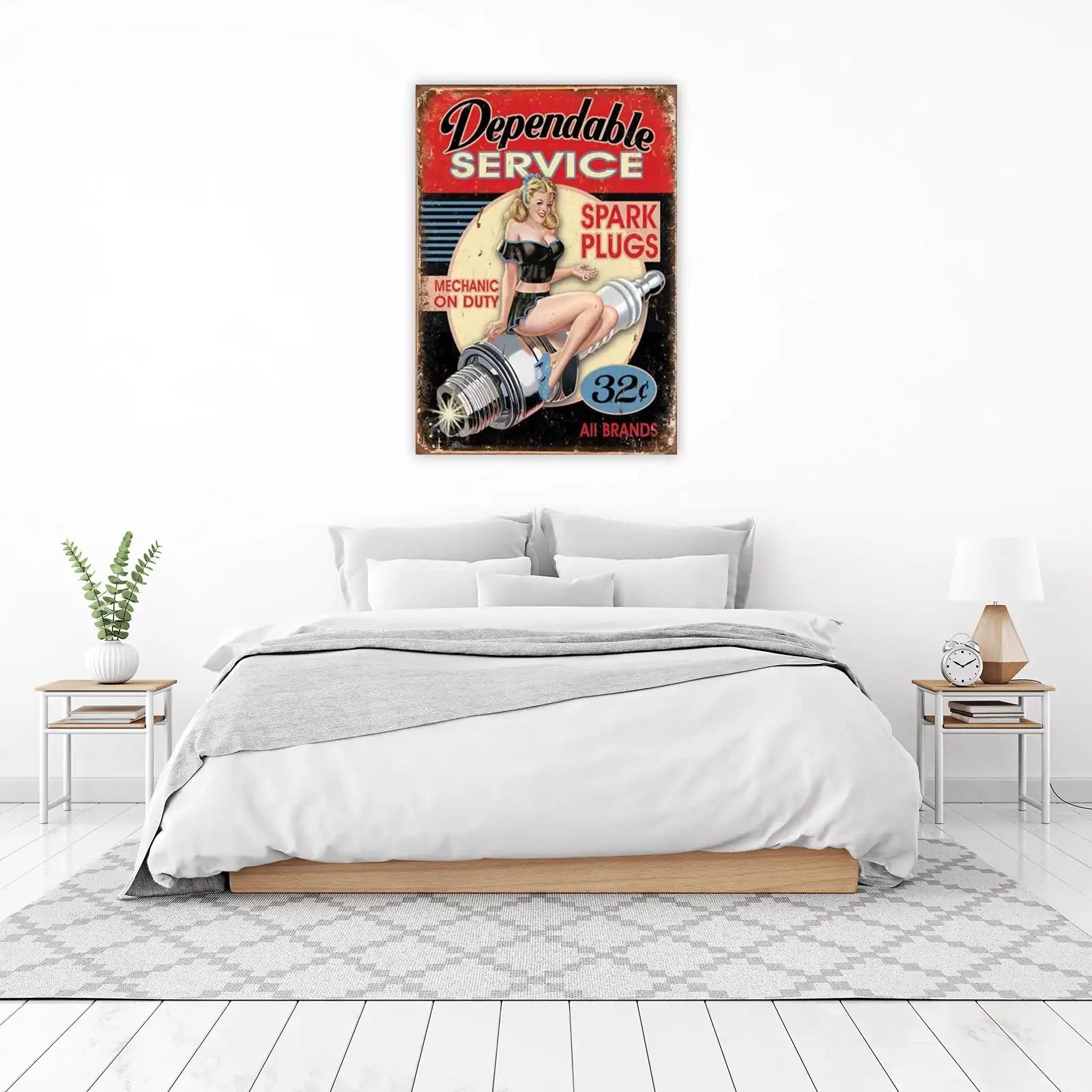 Dependable Spark Plugs Pin-Up Wall Art