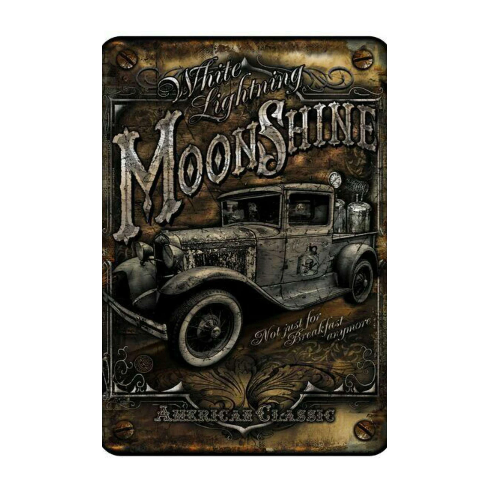 Vintage Moonshine Truck Metal Wall Art Wall Art