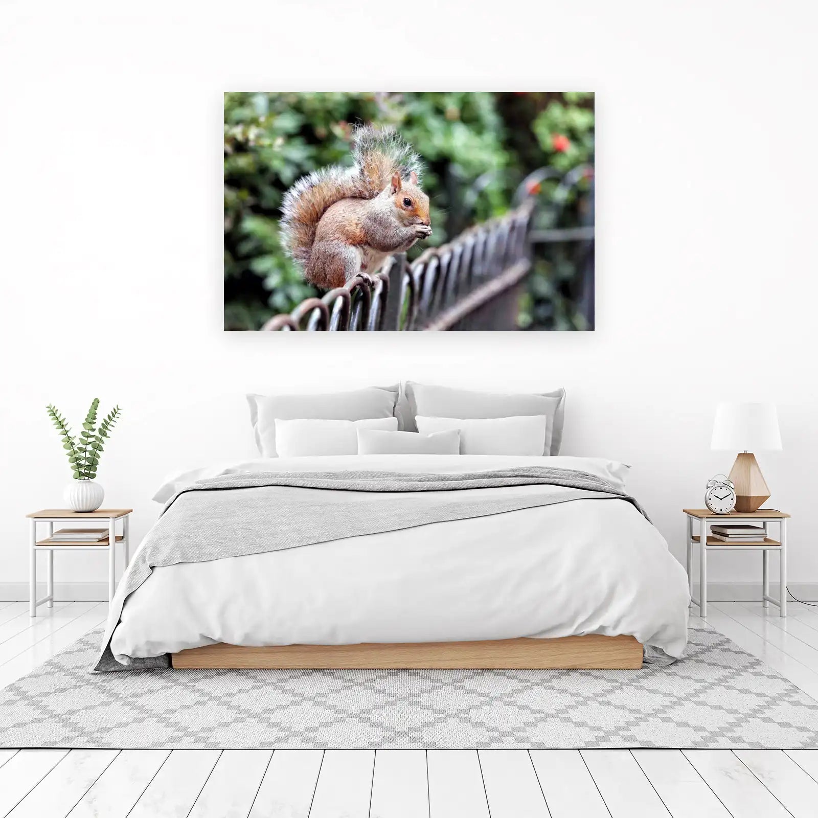 Adorable Squirrel Nature Scene Wall Art
