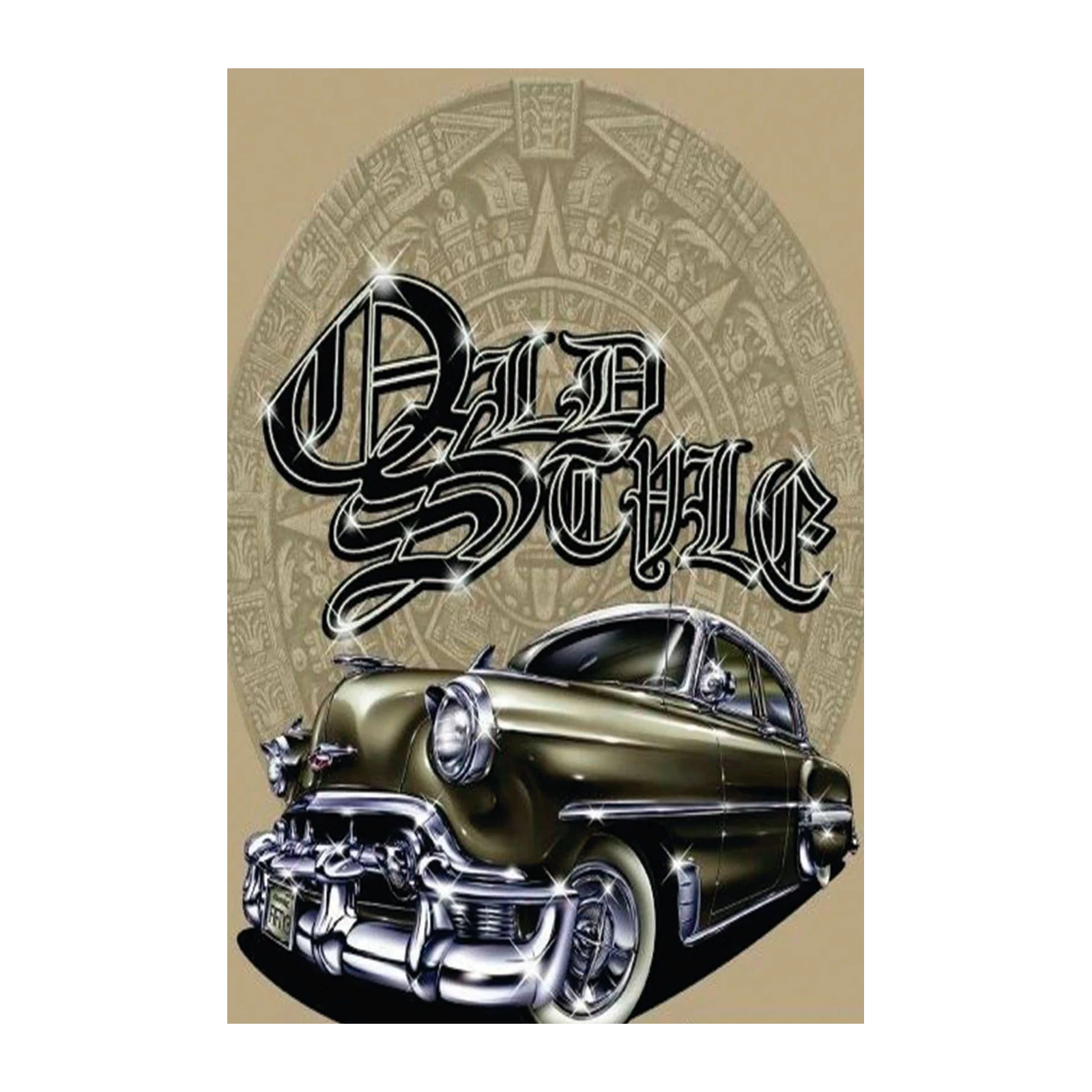 Classic Lowrider 'Old Style' Chrome Wall Art
