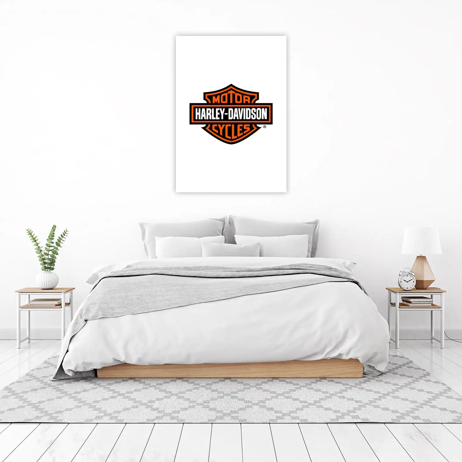 Harley Davidson Motorcycles Logo Wall Art