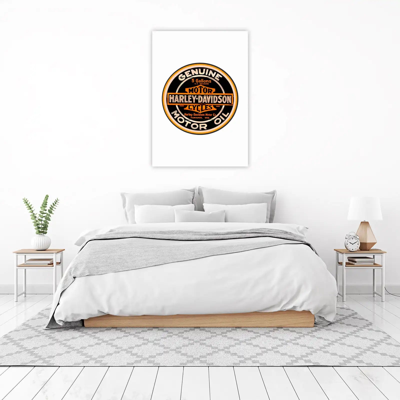 Vintage Harley-Davidson Motor Oil Wall Art