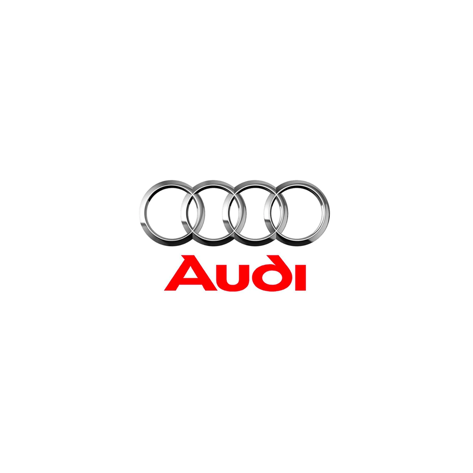 Audi Rings Red Logo Wall Art Wall Art