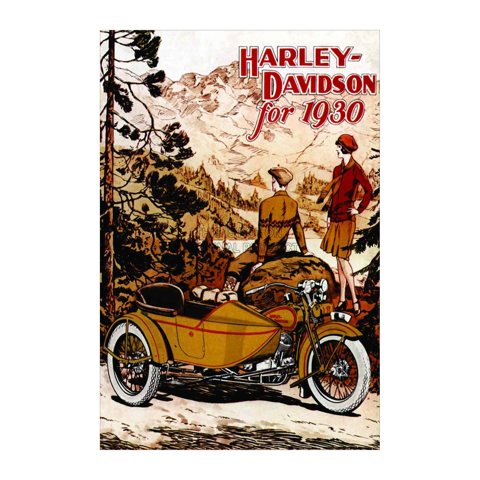 Vintage Harley-Davidson 1930 Sidecar Wall Art