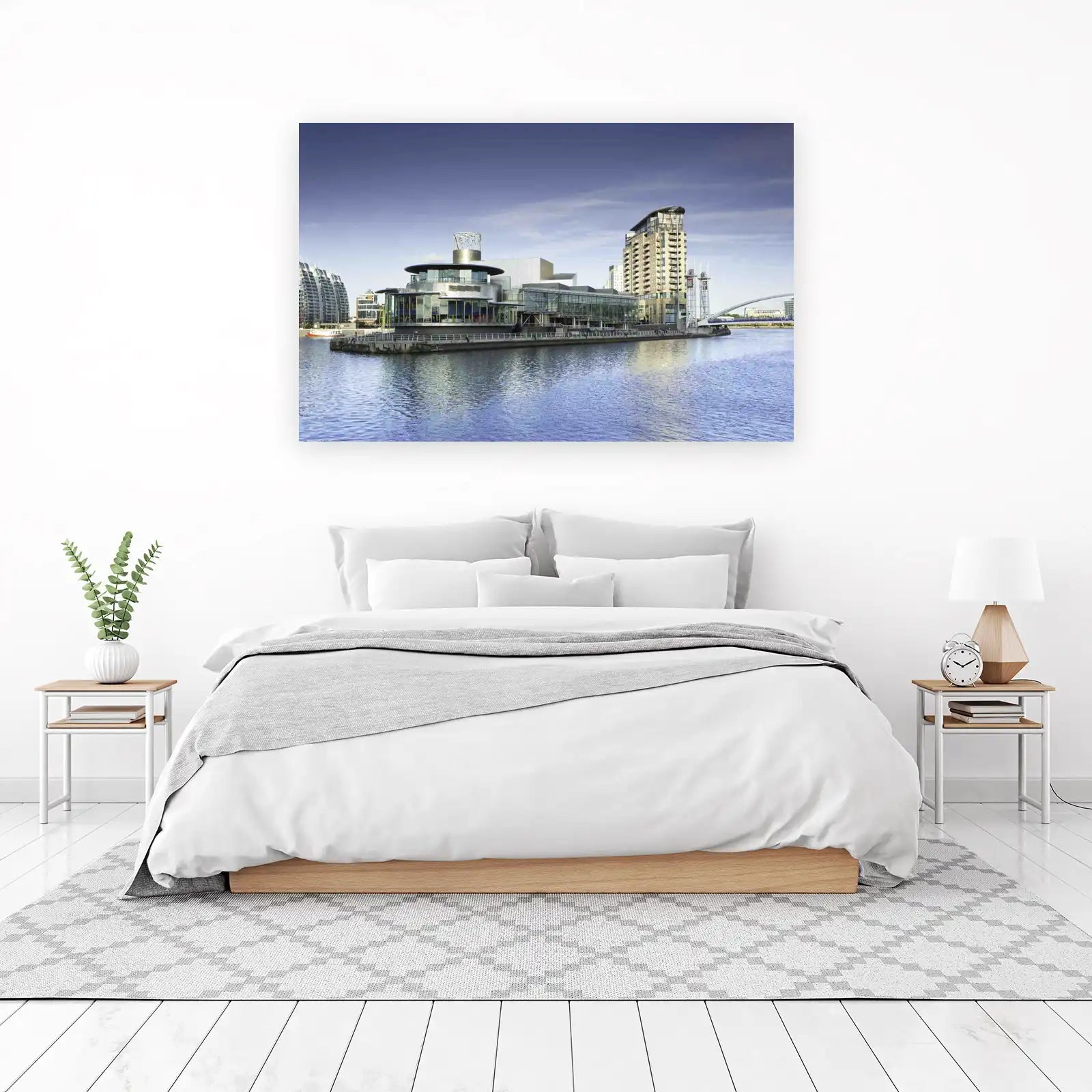 Modern Architecture Waterfront Wall Art