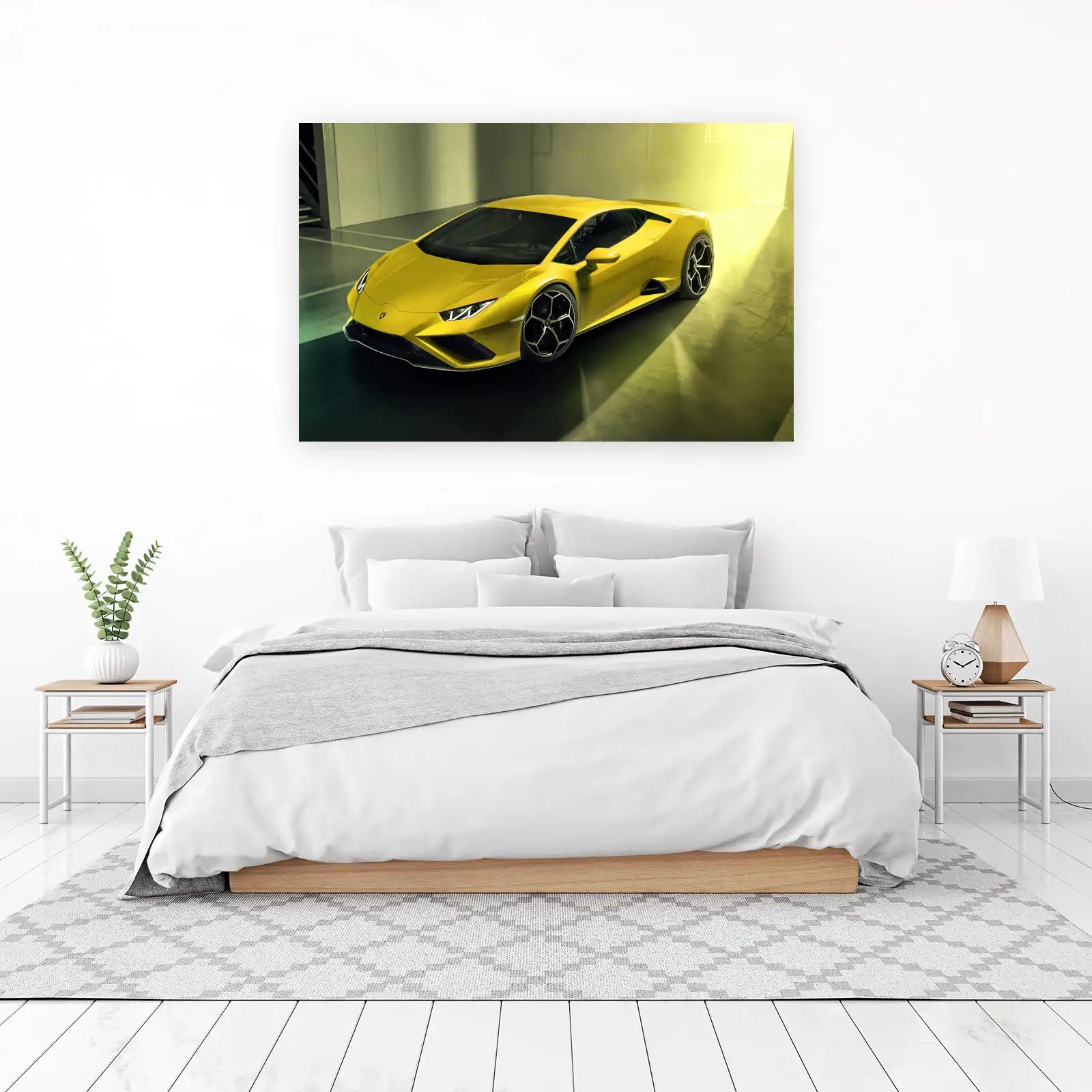 Luxury Yellow Supercar Wall Art Wall Art