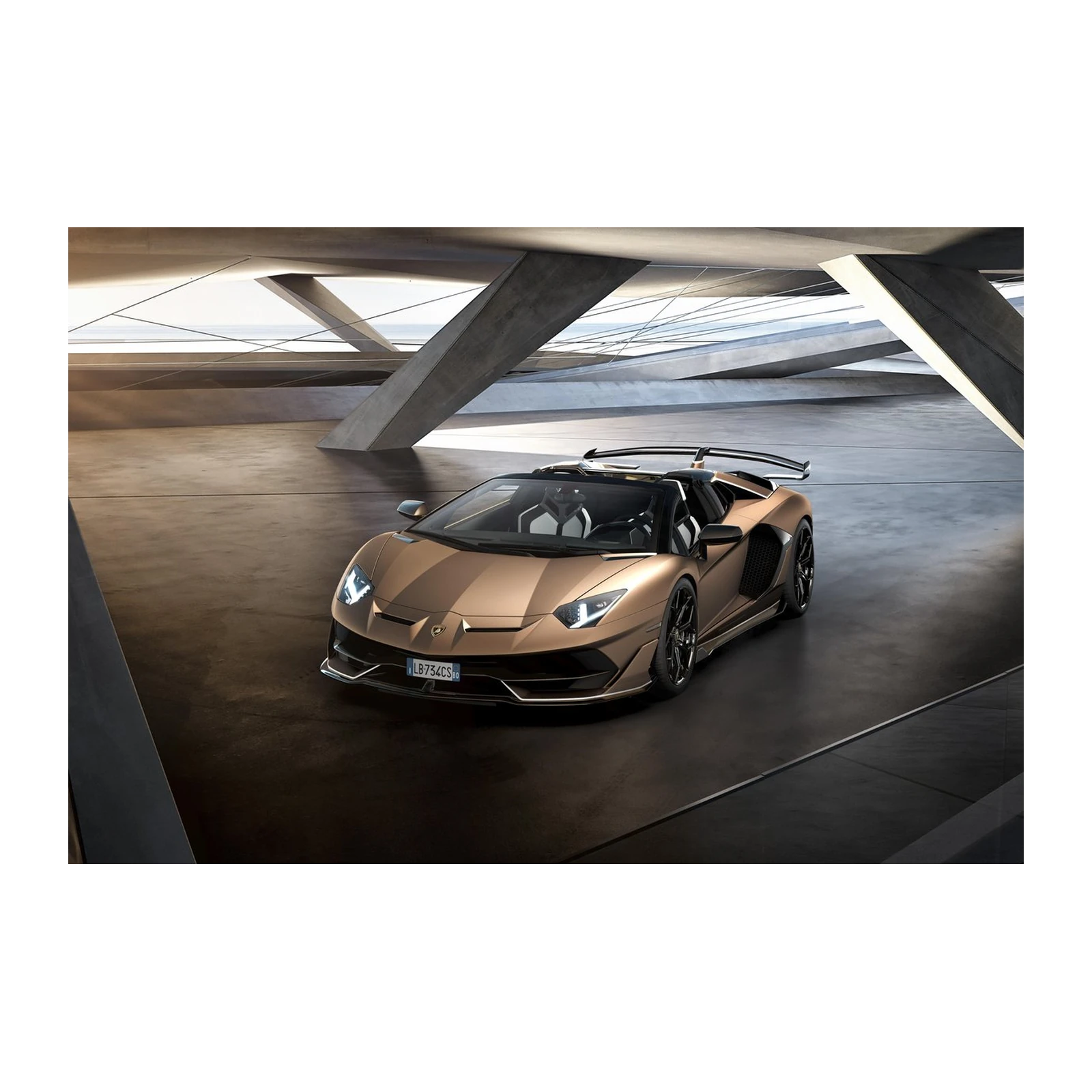 Golden Supercar Convertible Wall Art