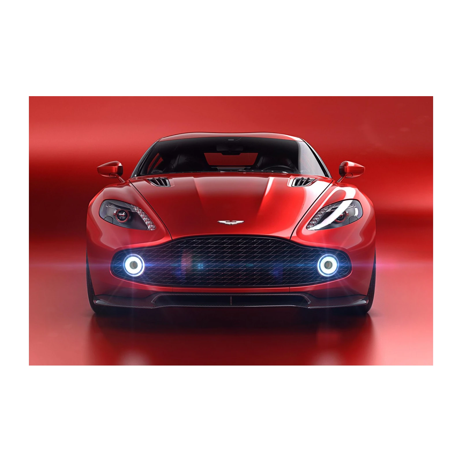 Crimson Speedster Luxury Car Wall Art