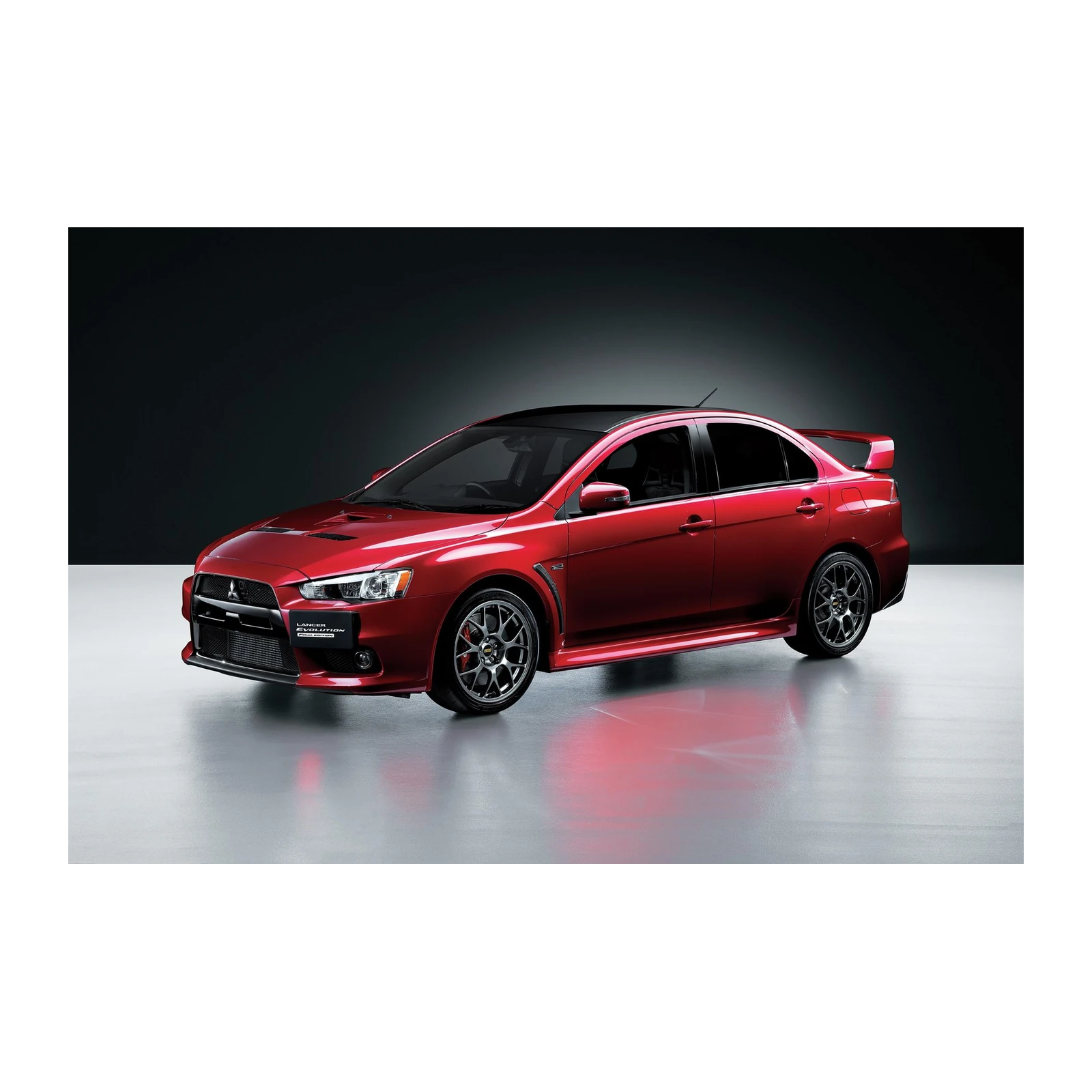 Red Mitsubishi Lancer Evo Wall Art Wall Art