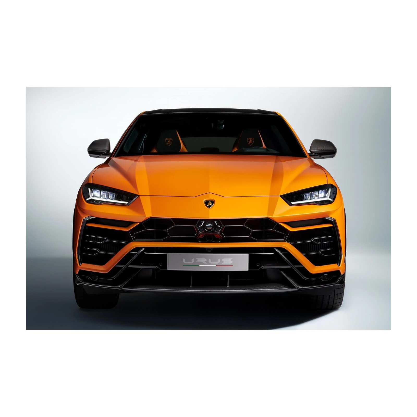 Bold Orange Lamborghini Urus Wall Art