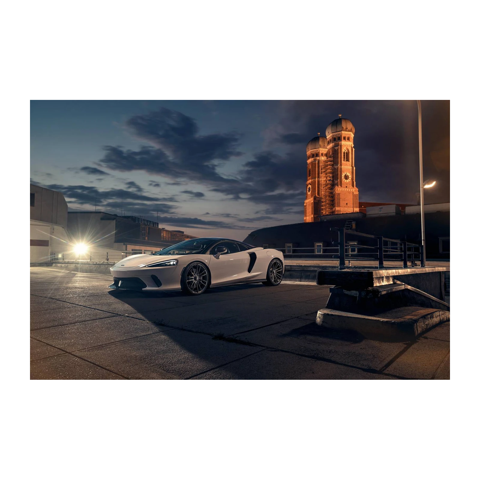 Luxury White McLaren Art Wall Art