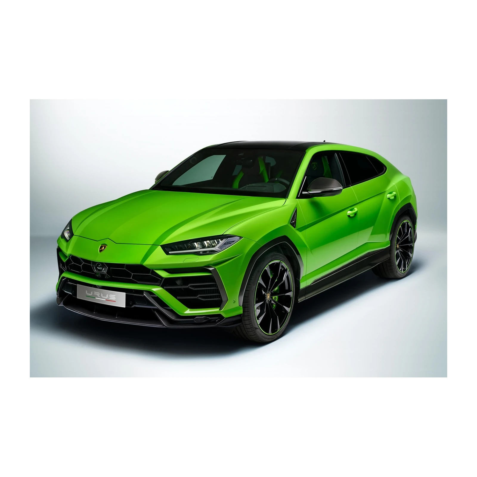 Vibrant Green Luxury SUV Wall Art Wall Art
