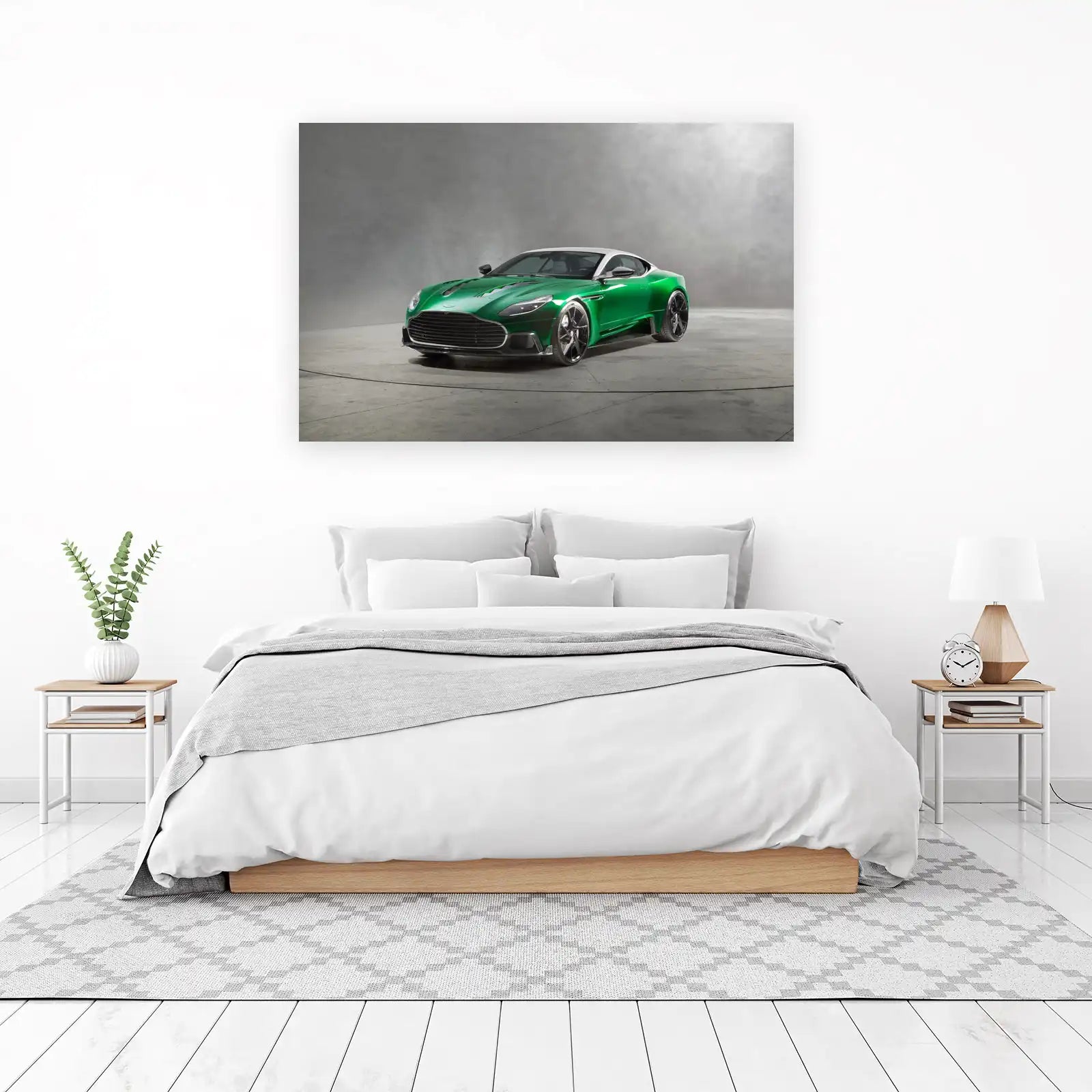 Emerald Luxury Sports Car Wall Art Wall Art