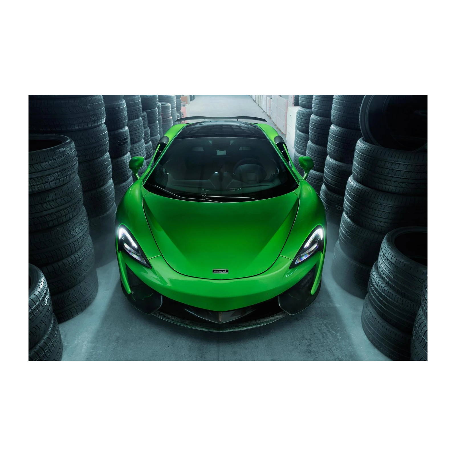 Vibrant Green McLaren Automotive Wall Art
