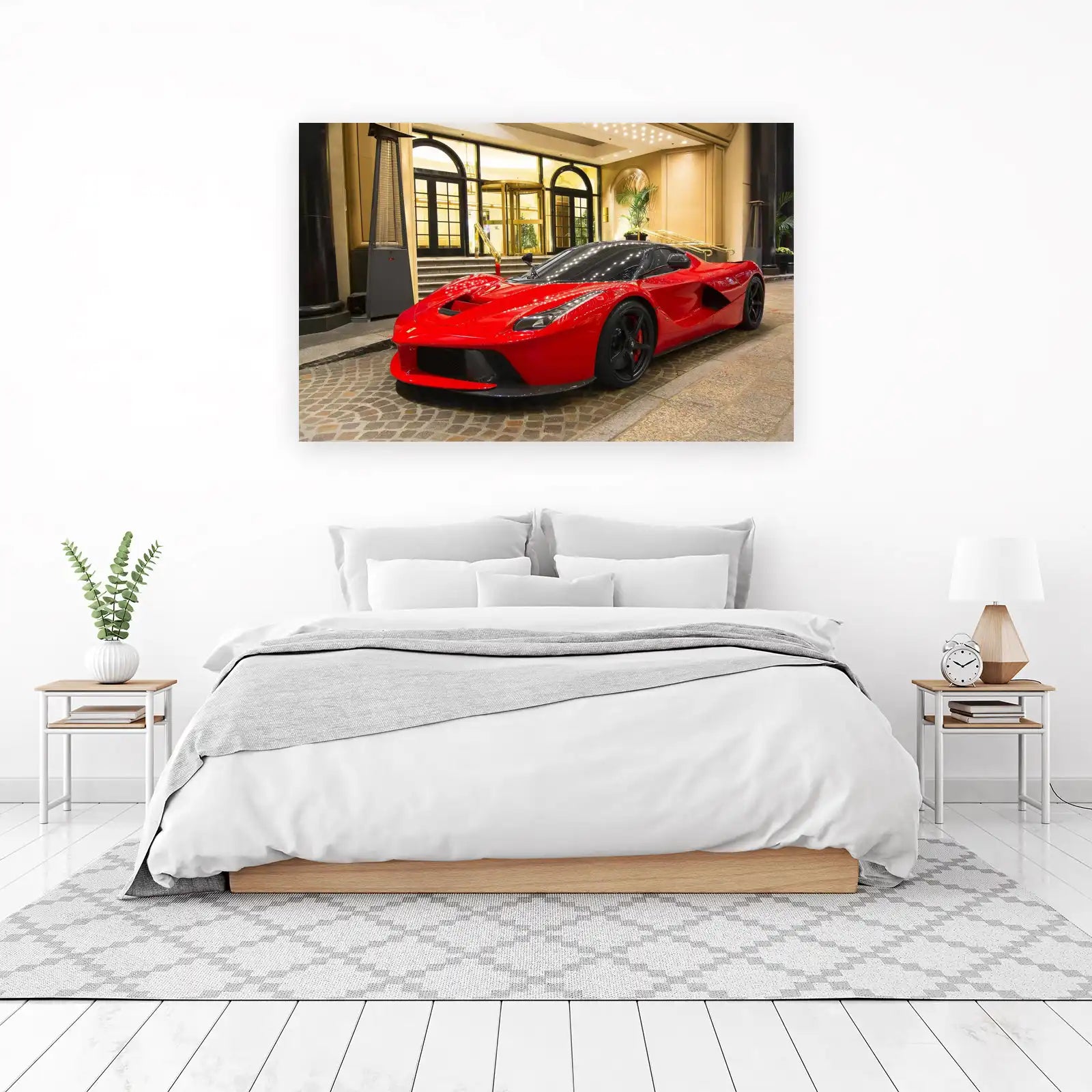 Luxury Red Ferrari LaFerrari Wall Art