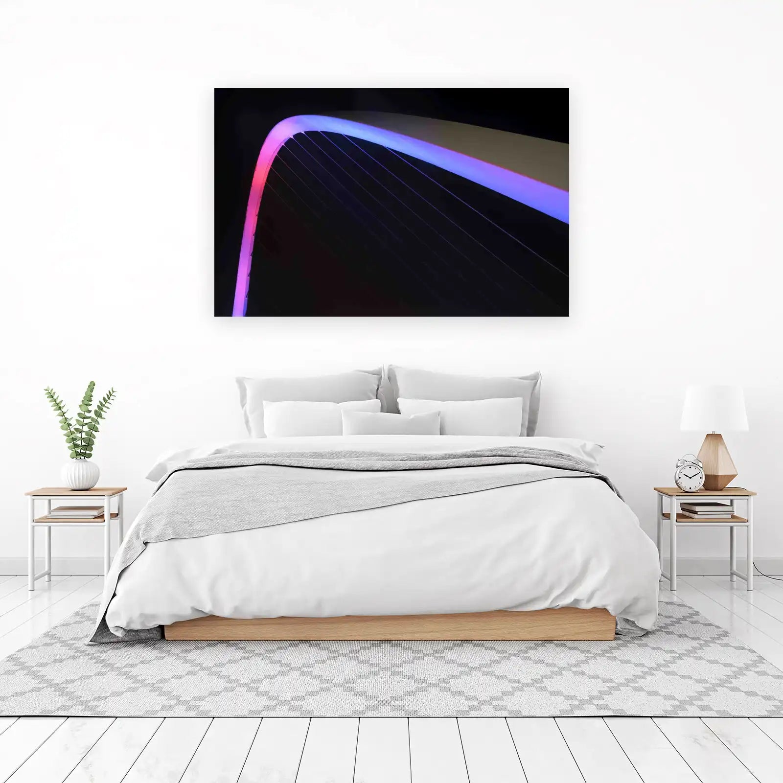 Modern Bridge Lights Wall Art