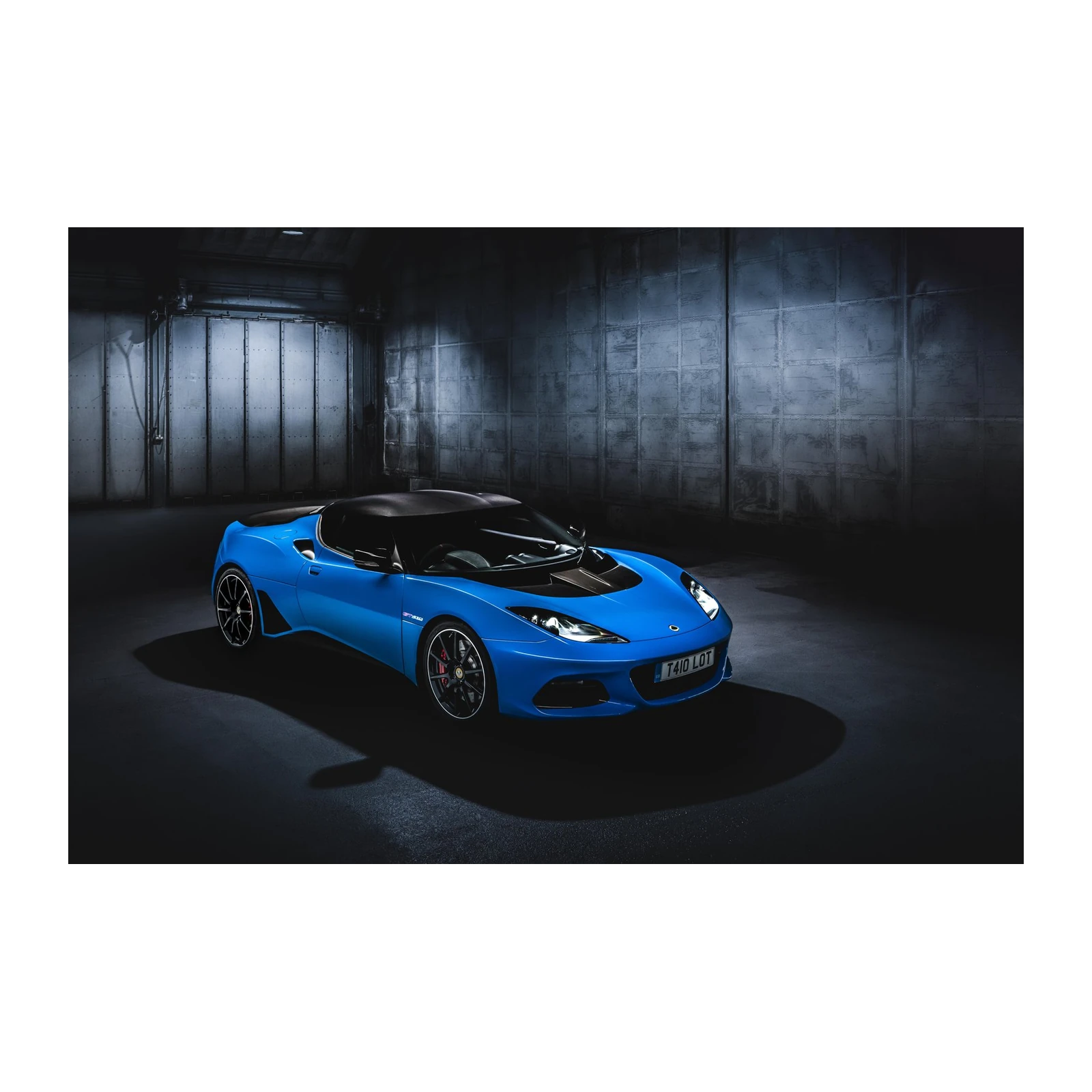 Electric Blue Lotus Speedster Wall Art