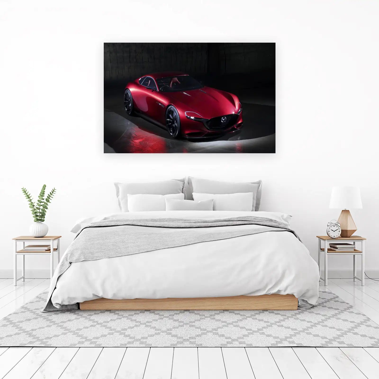 Luxury Red Sports Car Art Wall Art