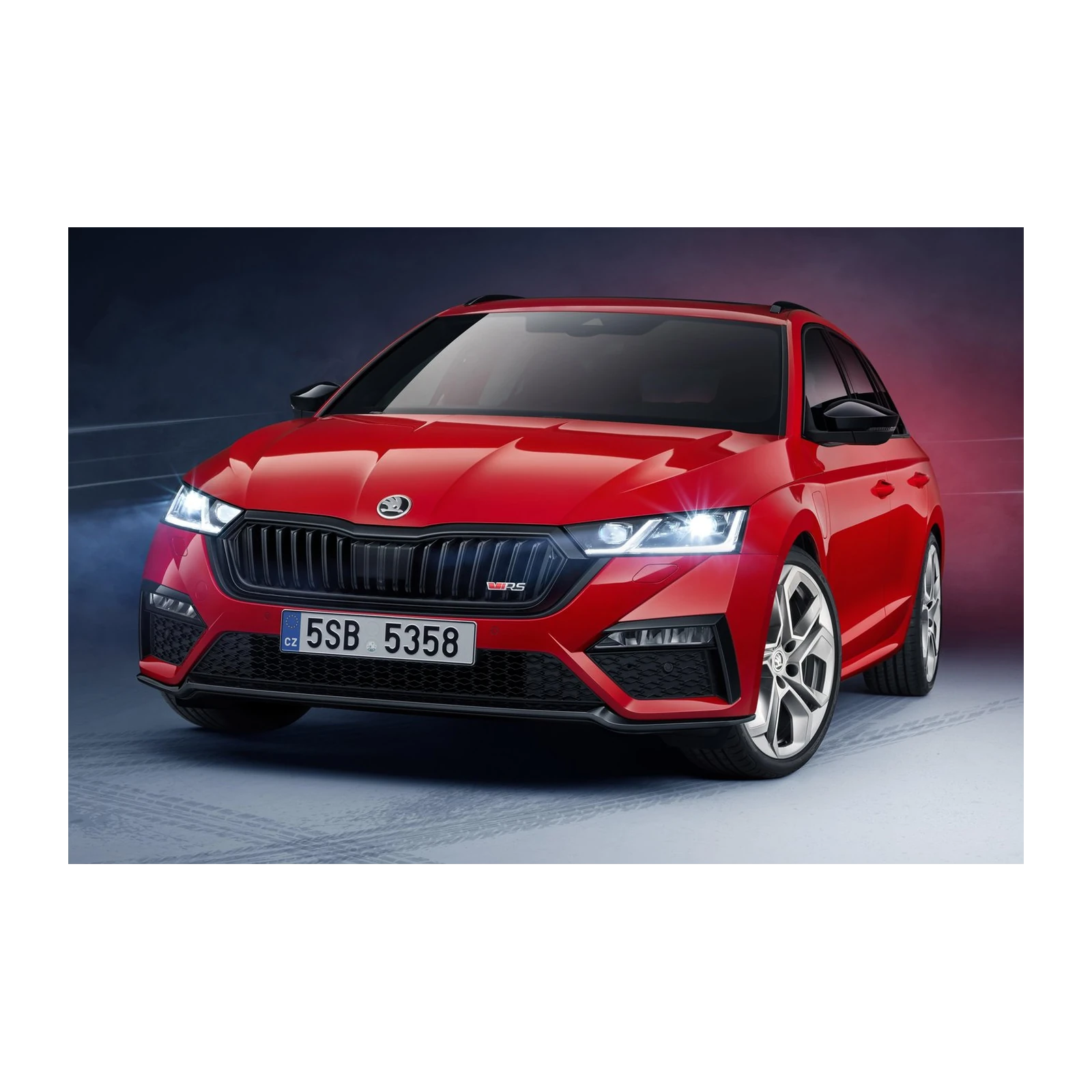 Dynamic Red Estate Car Wall Art