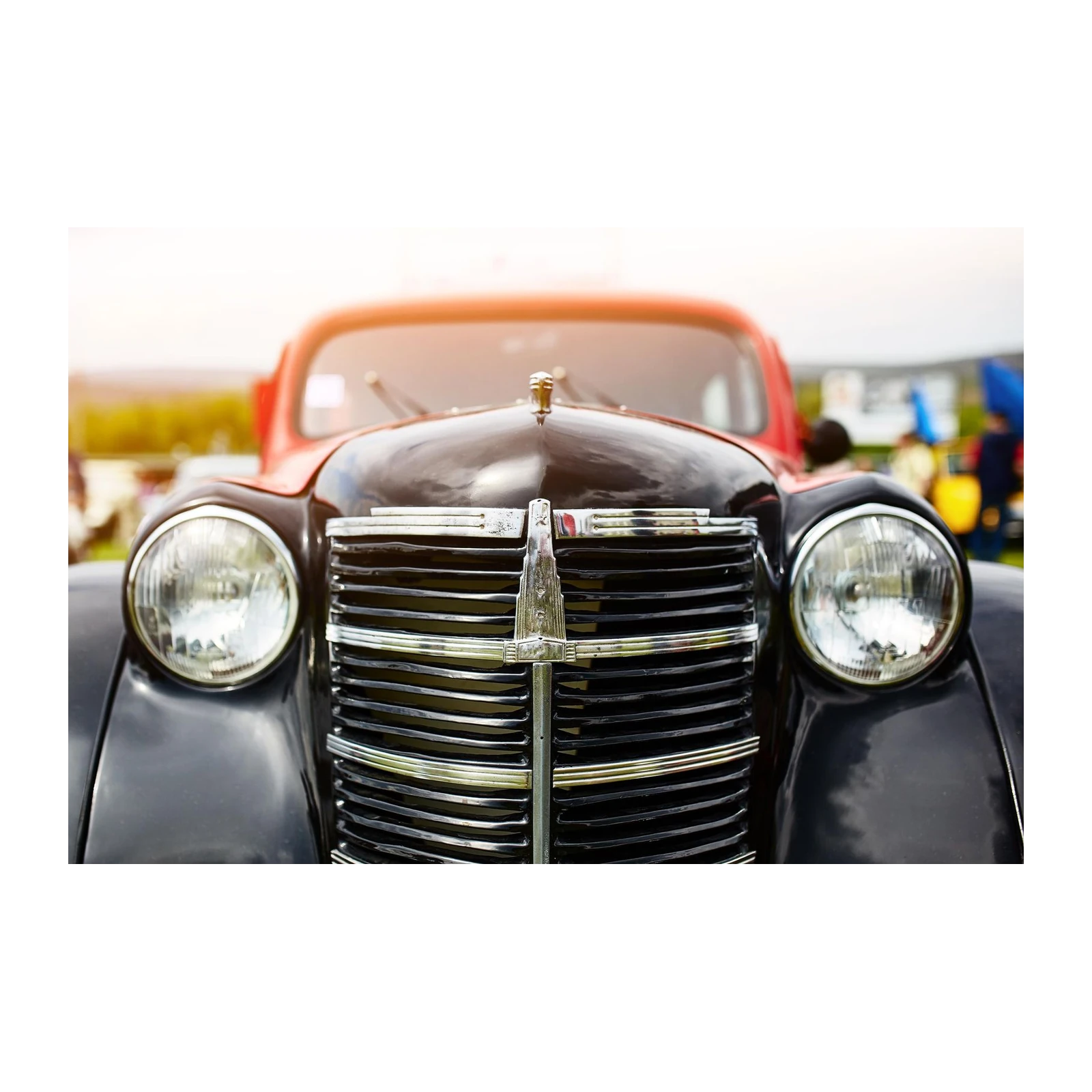 Vintage Chrome Grille Classic Car Wall Art