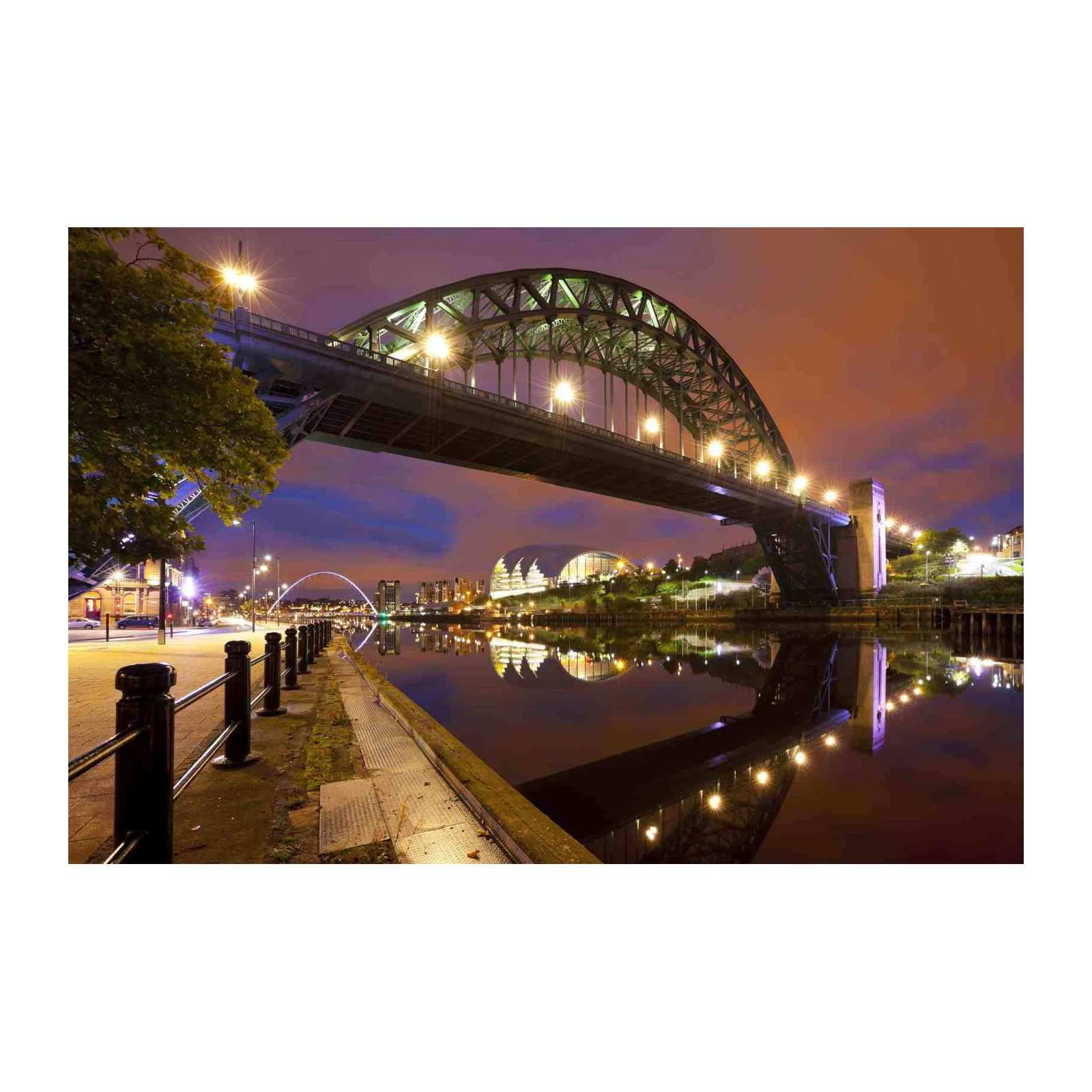 Tyne Bridge Nightscape Wall Art