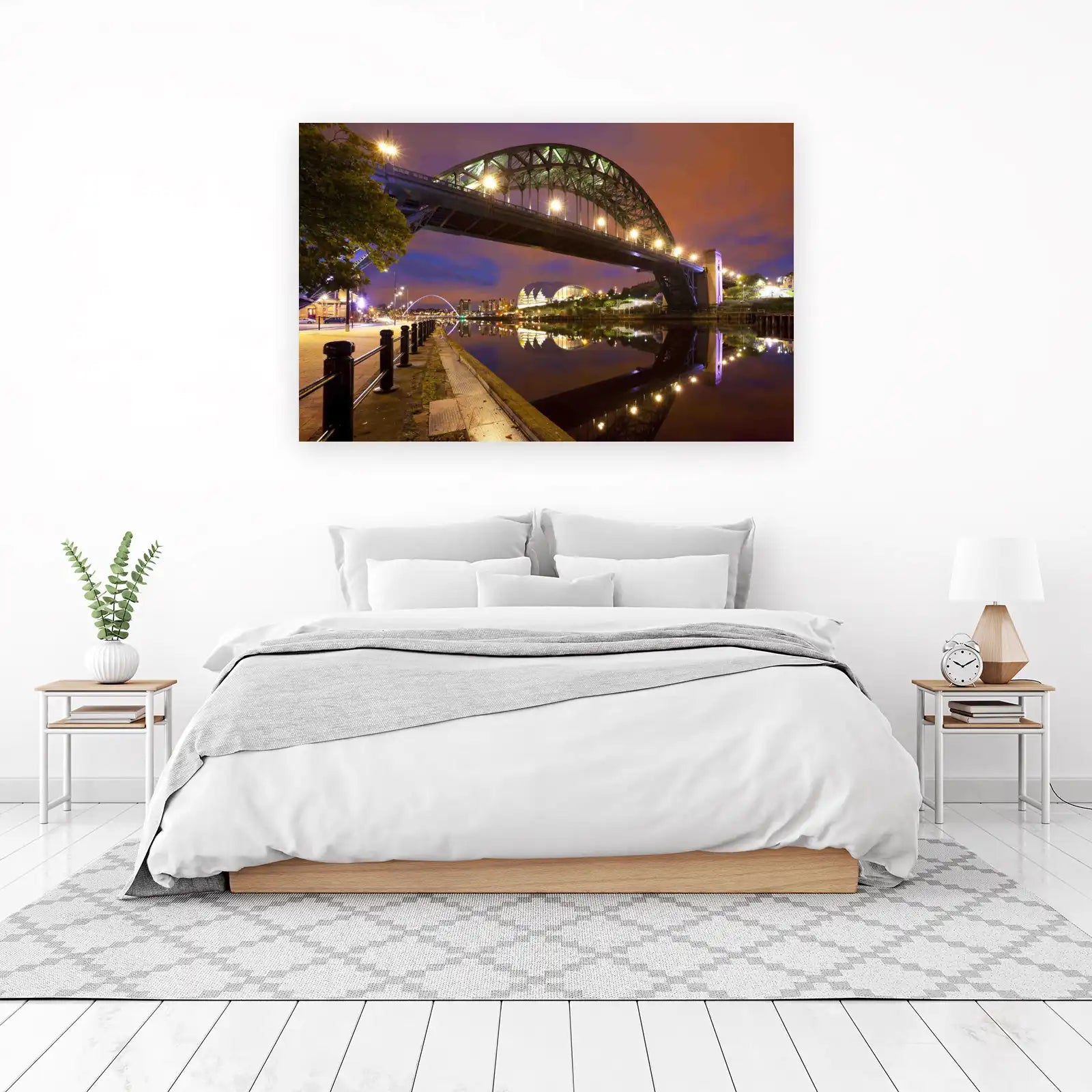 Tyne Bridge Nightscape Wall Art