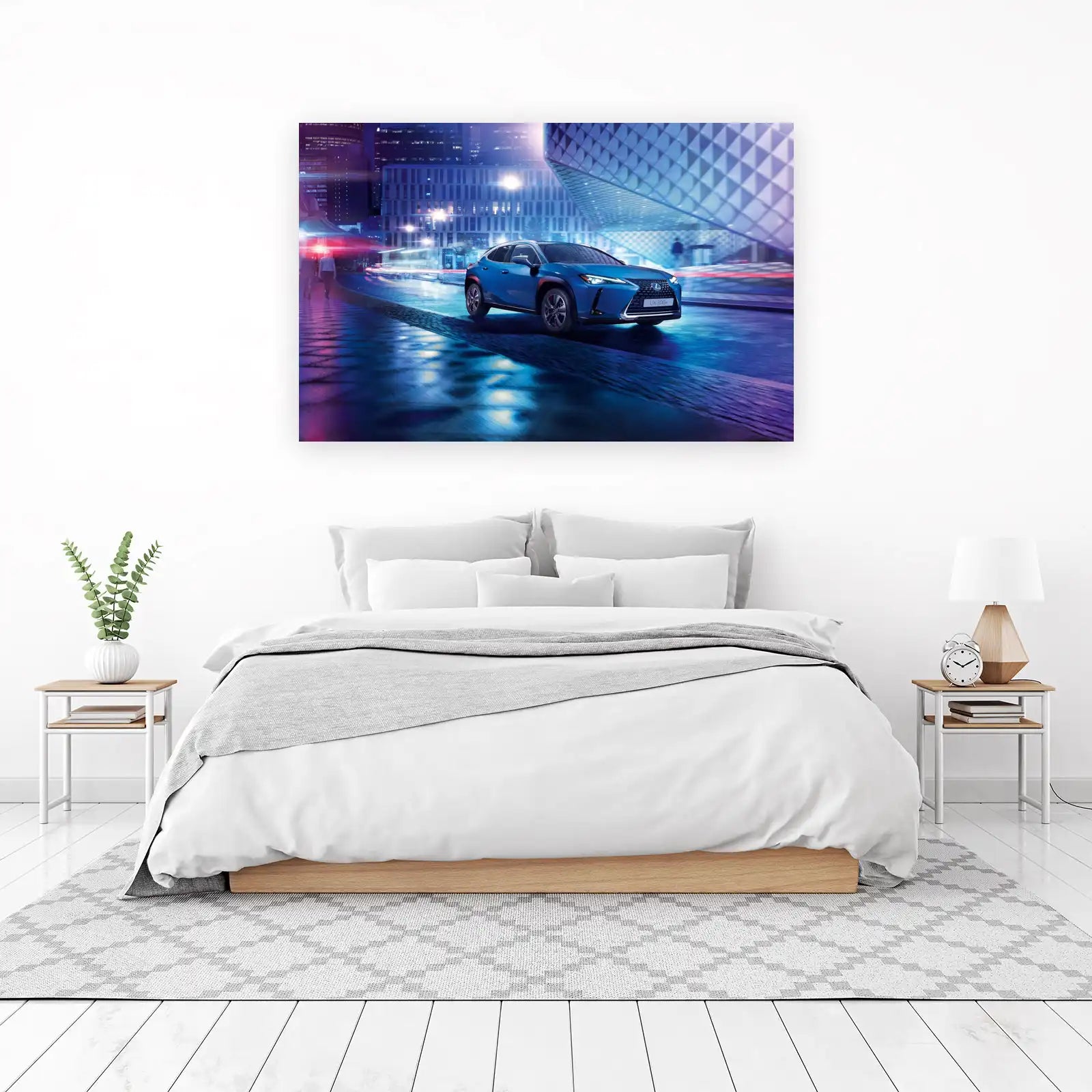 Blue City Drive Lexus UX 300e Wall Art