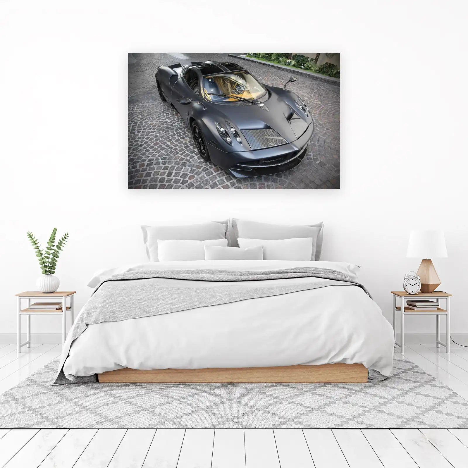 Matte Grey Supercar Luxury Car Wall Art