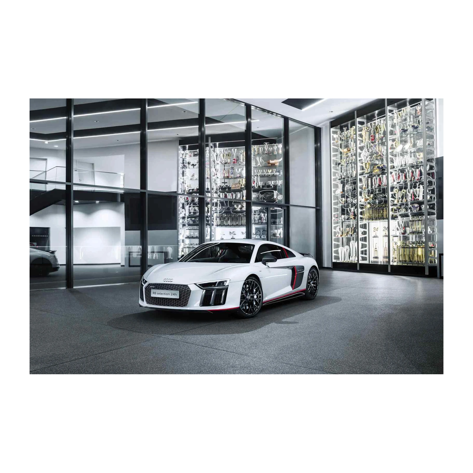 Luxury White Sports Car Wall Art