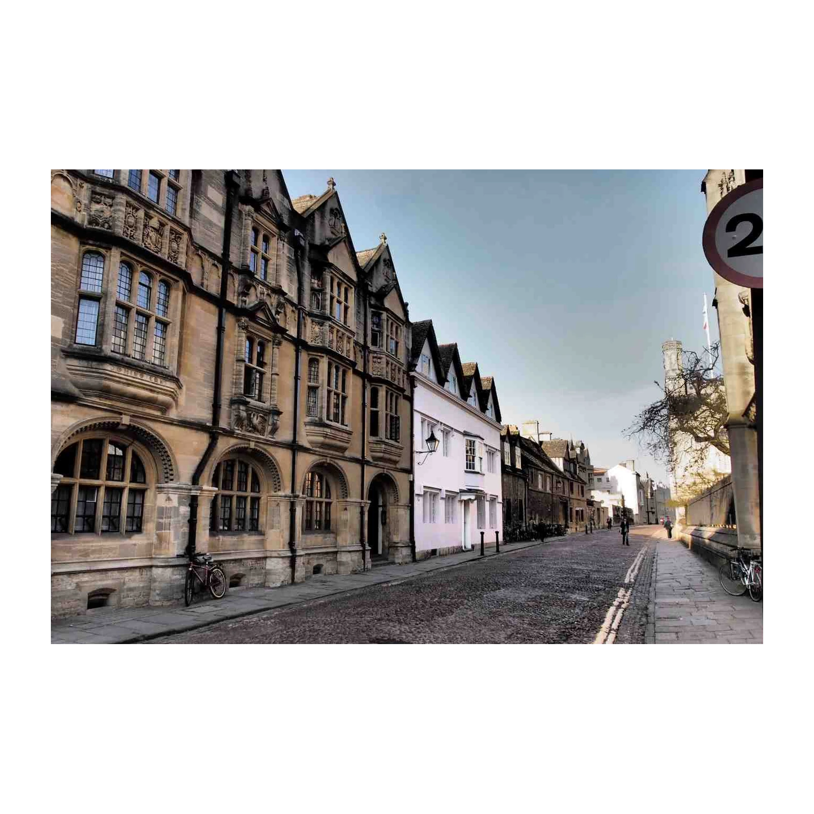 Historic Oxford Streetscape Wall Art