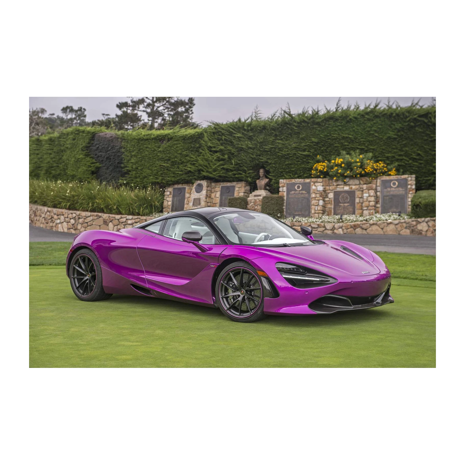 Vibrant McLaren 720S Purple Wall Art