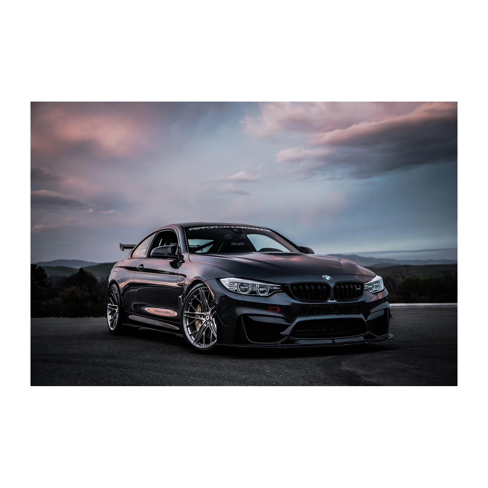 Dark BMW M4 Performance Car Wall Art