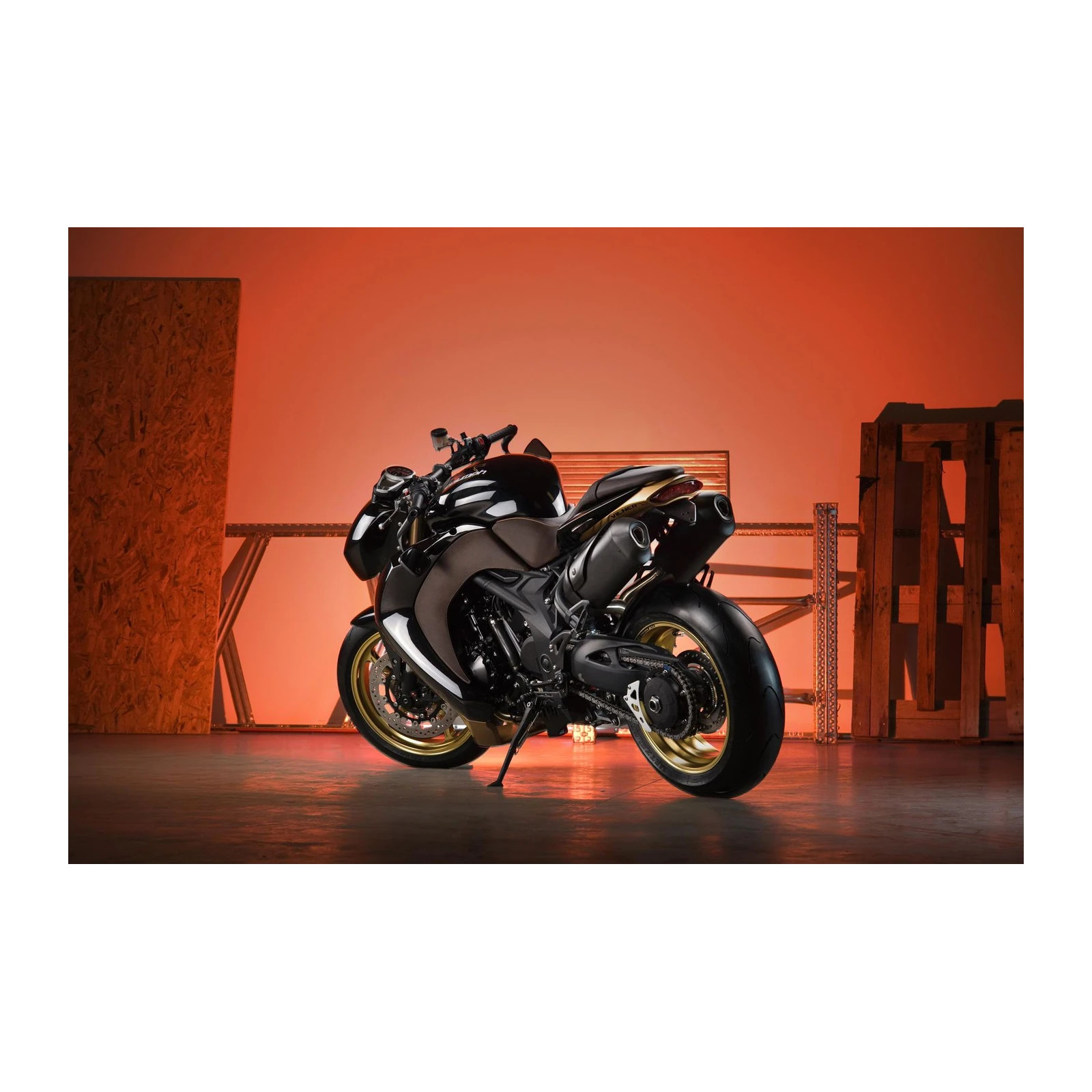 Powerful Black Motorcycle Wall Art Art