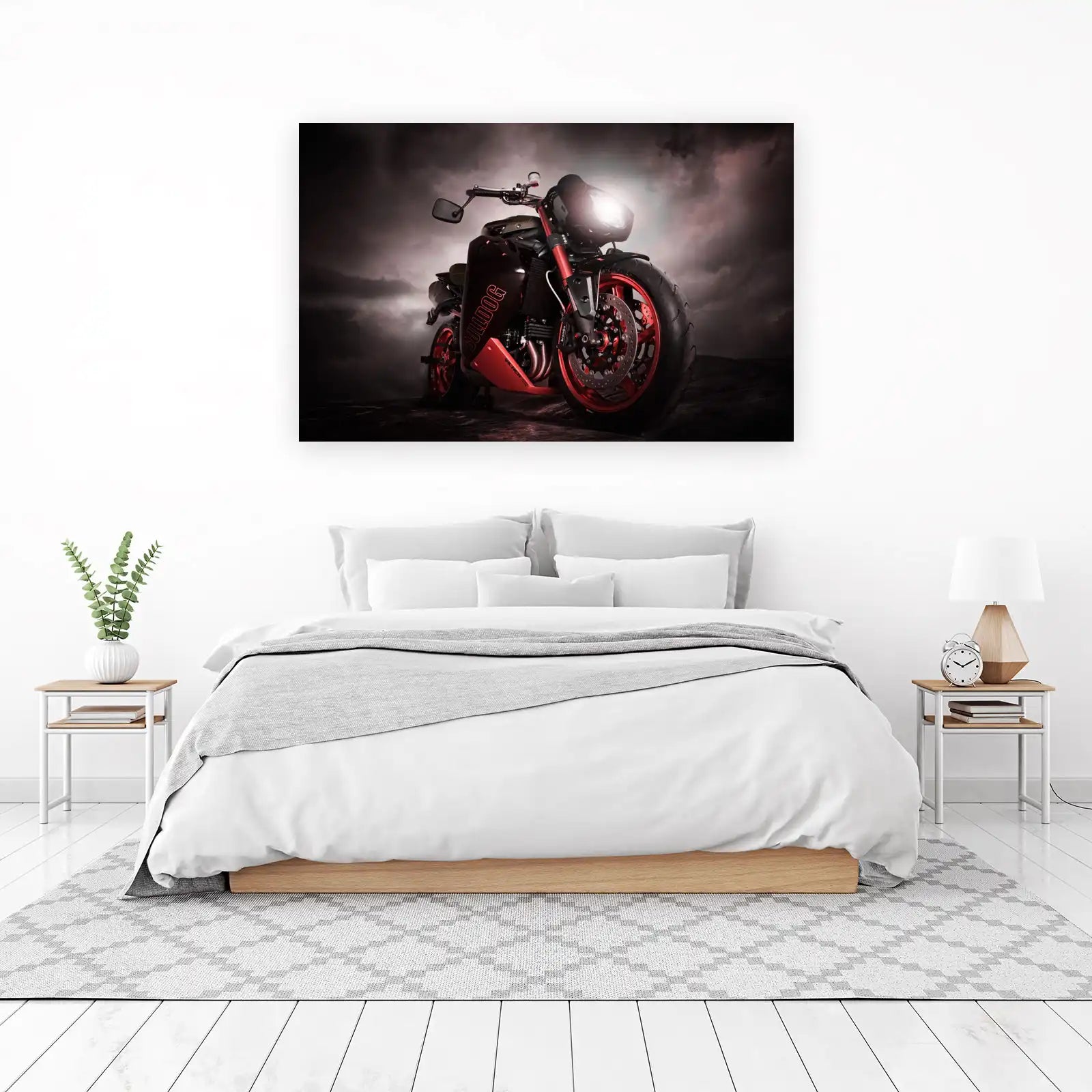 Dark Power Motorcycle "Bulldog" Wall Art