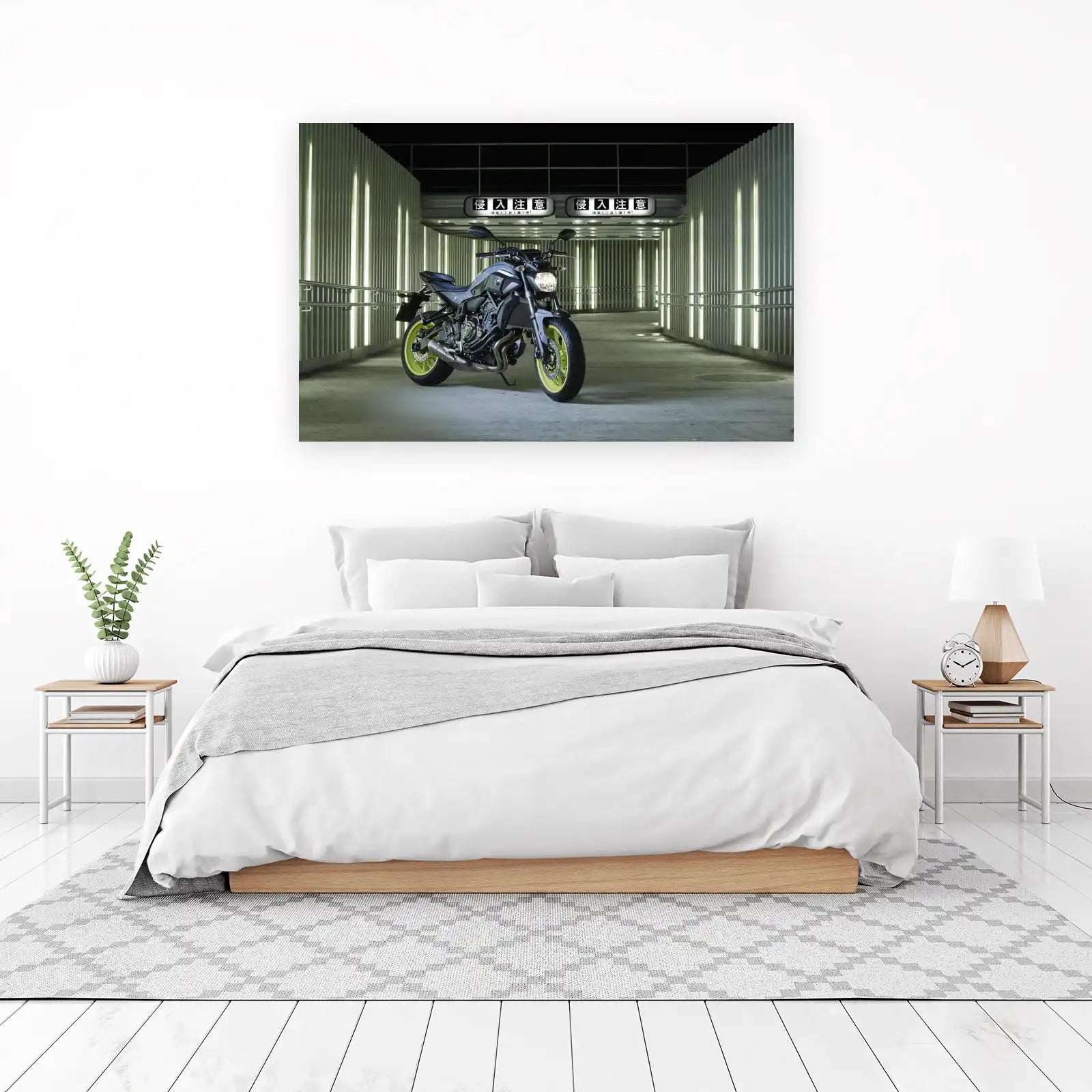 Street Style Motorcycle Wall Art - Modern Decor